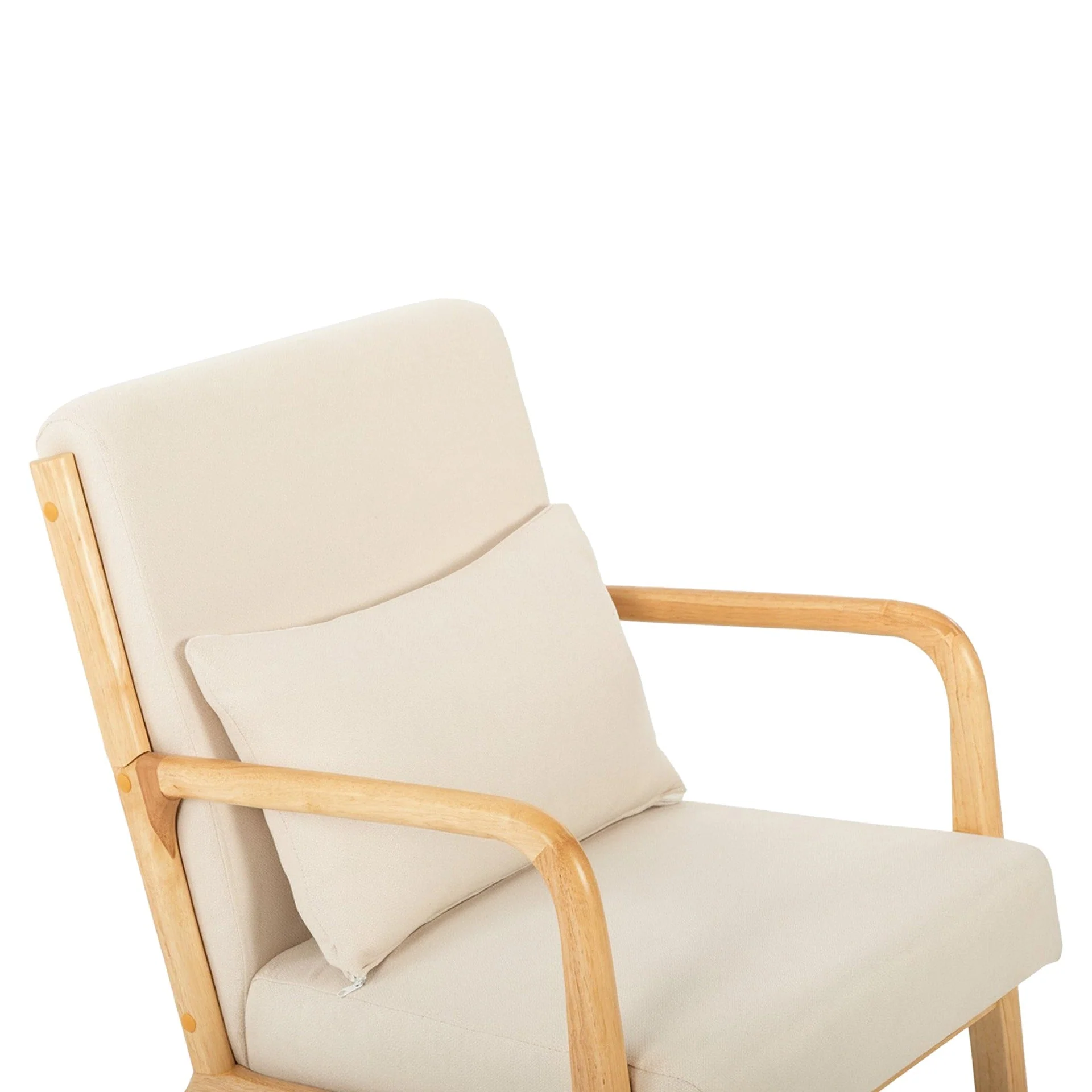 Taru Velvet Armchair - Beige - Image 12