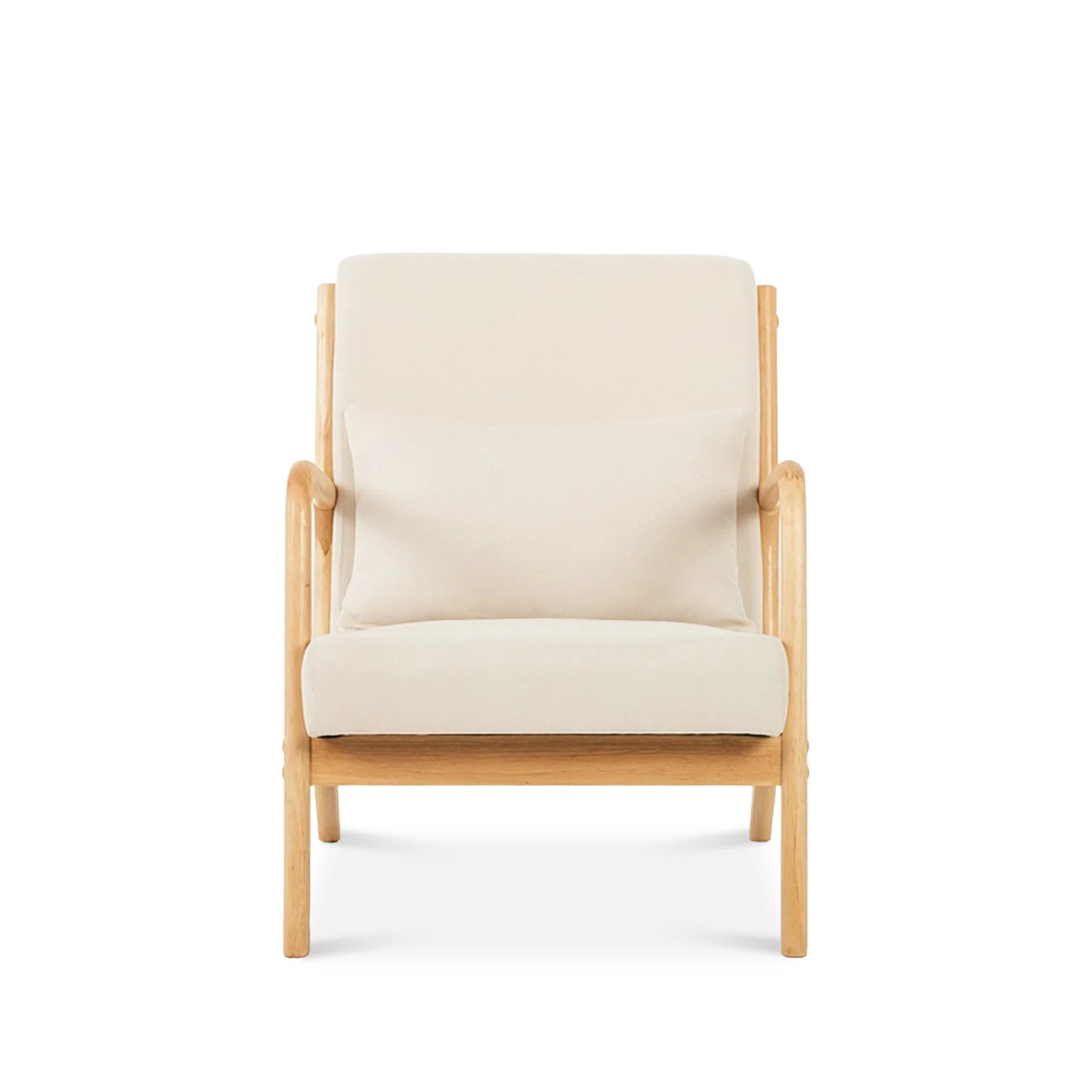 Taru Velvet Armchair - Beige - Image 8