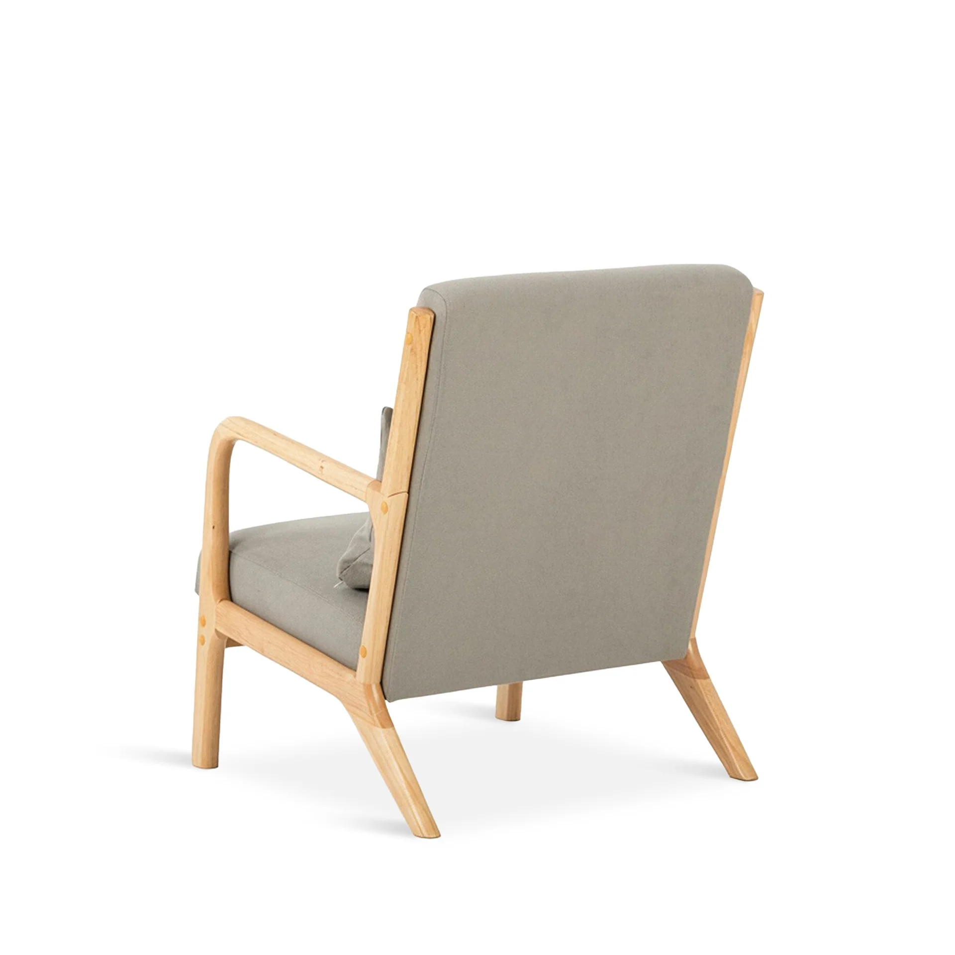 Taru Velvet Armchair - Grey - Image 10