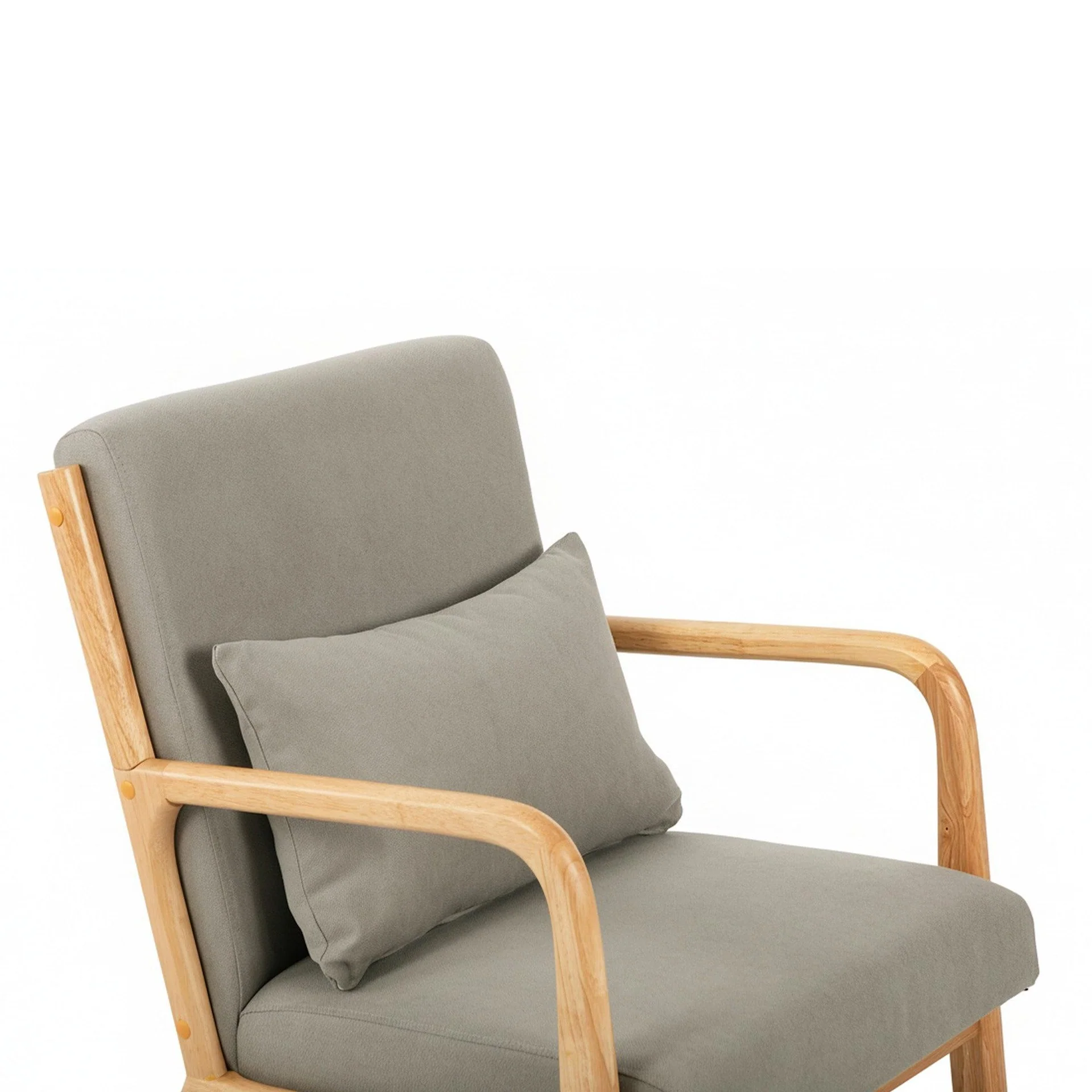 Taru Velvet Armchair - Grey - Image 13