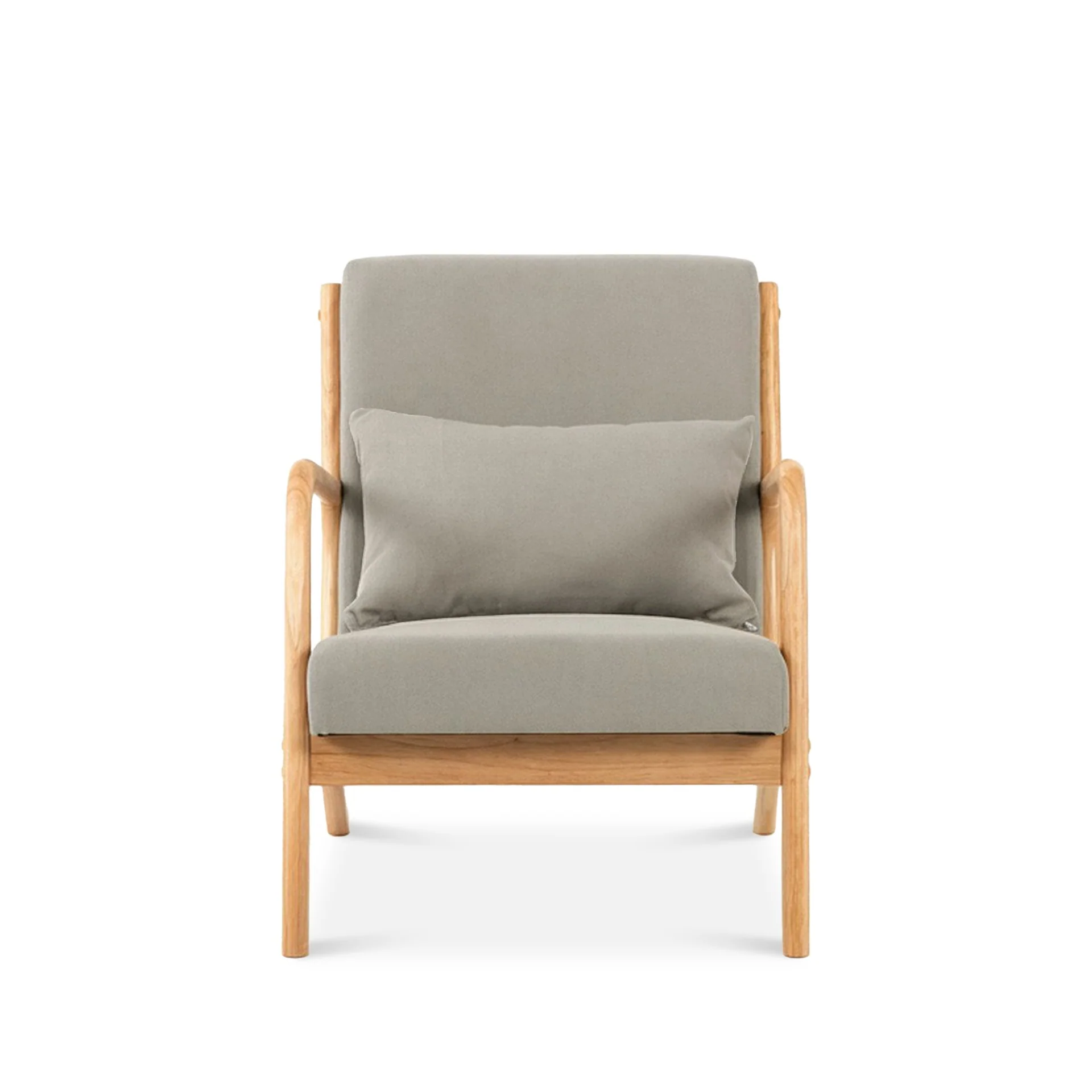 Taru Velvet Armchair - Grey - Image 7