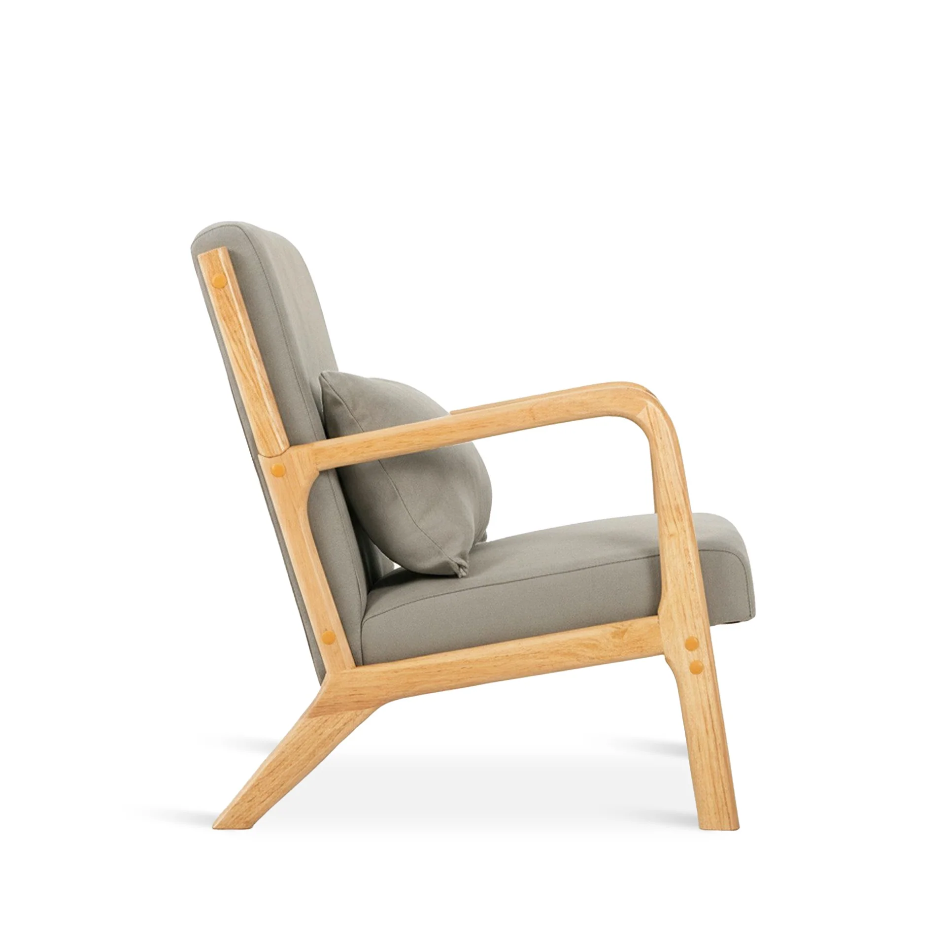 Taru Velvet Armchair - Grey - Image 9