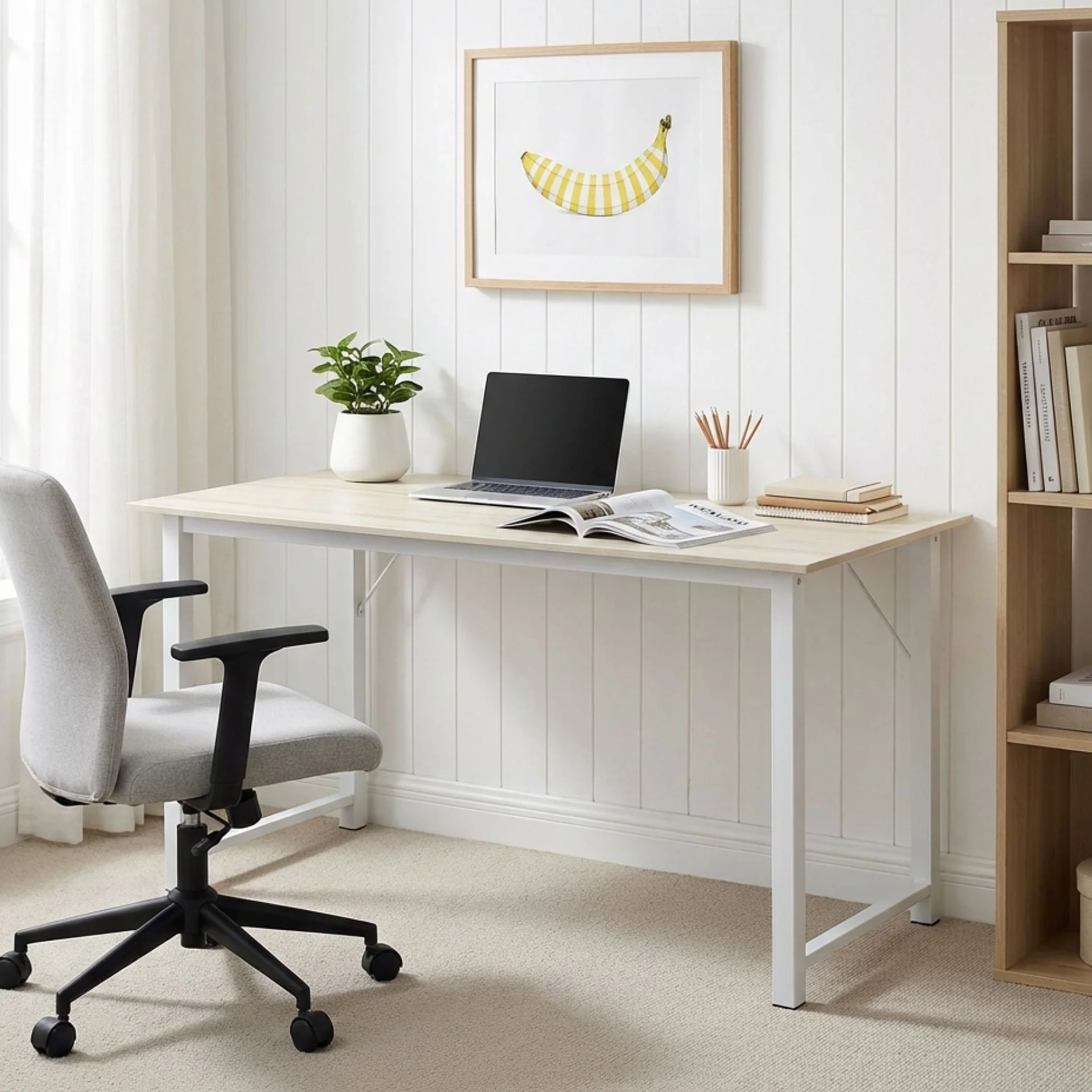 Taylen 140cm Computer Desk - Maple - Image 3