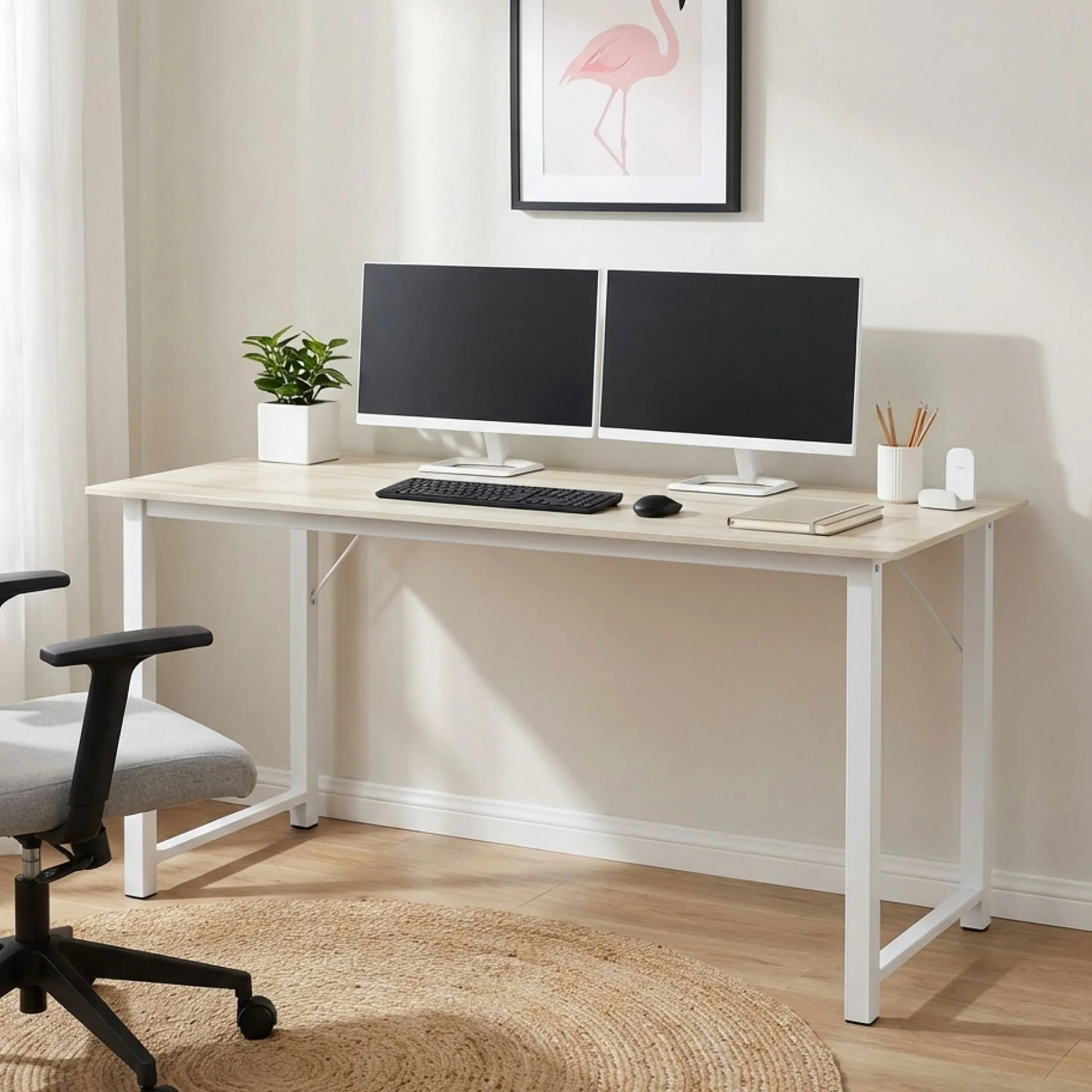 Taylen 140cm Computer Desk - Maple - Image 5