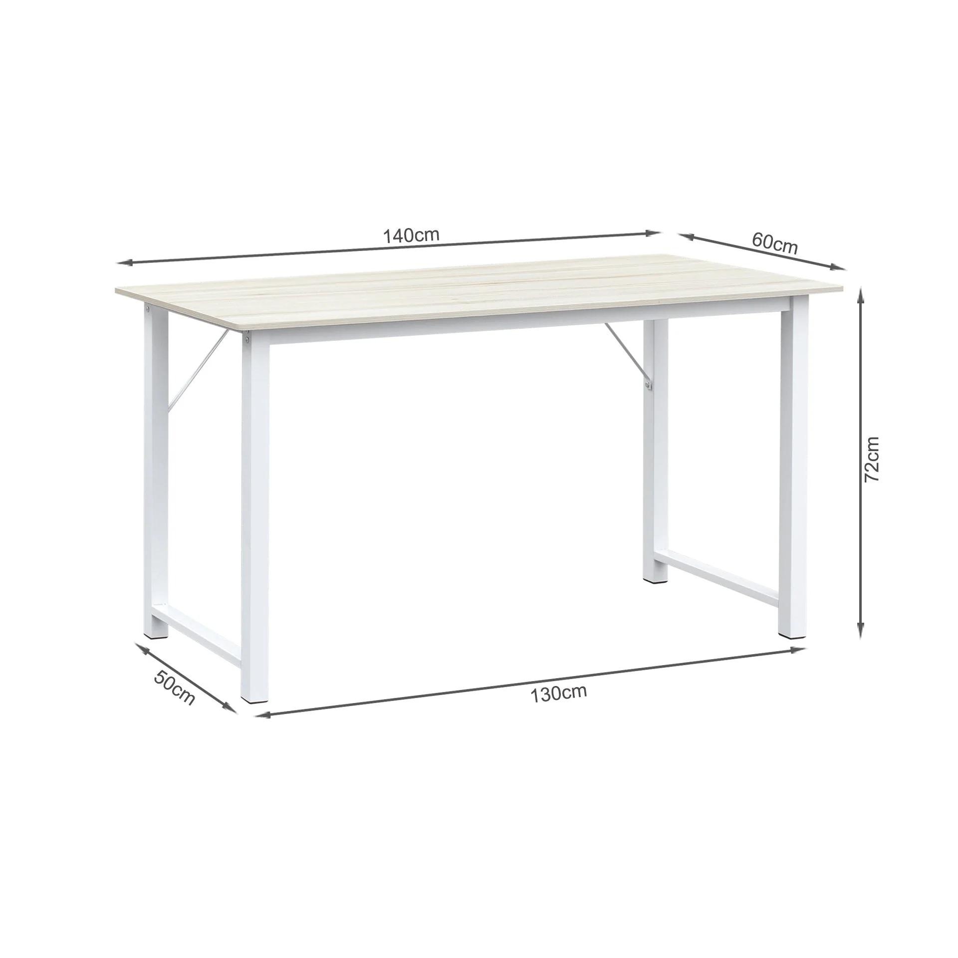Taylen 140cm Computer Desk - Maple - Image 9