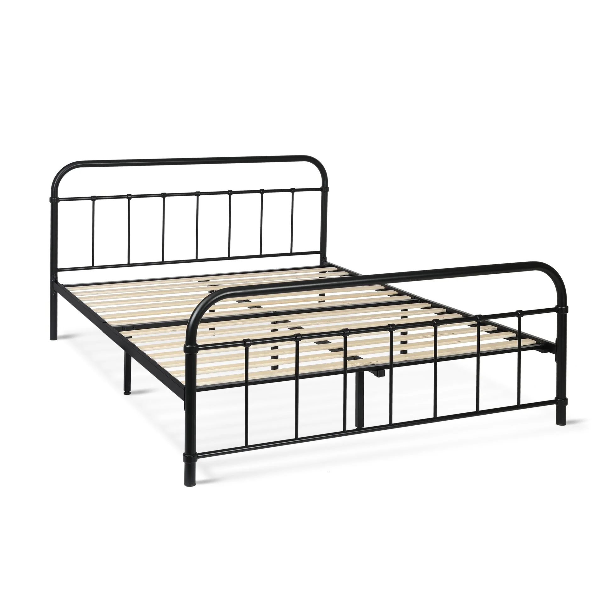 Taylor Queen Metal Bed Frame - Black - Image 4