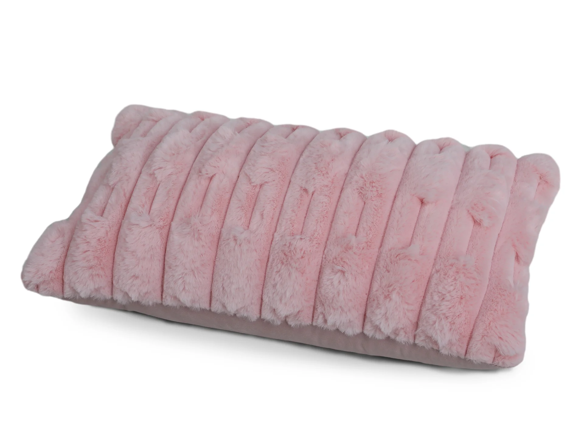 Textured Cushion Pink 30x50cm - Image 4