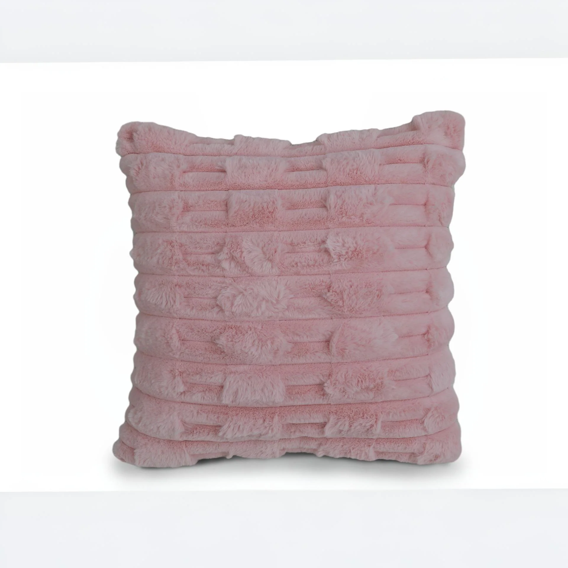 Textured Cushion Pink 45x45cm