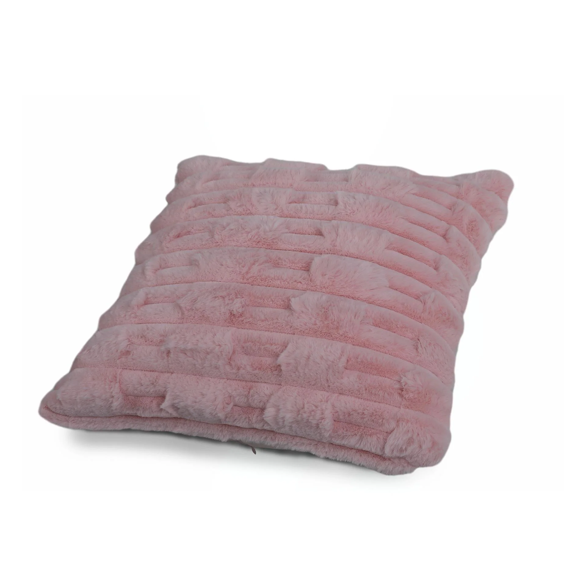 Textured Cushion Pink 45x45cm - Image 4