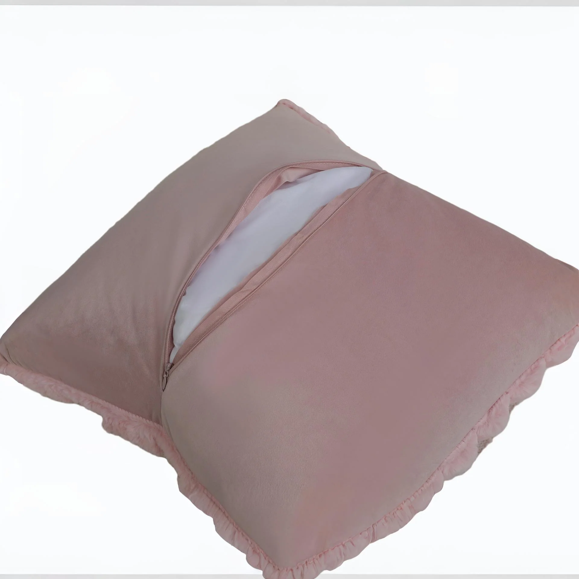 Textured Cushion Pink 45x45cm - Image 5