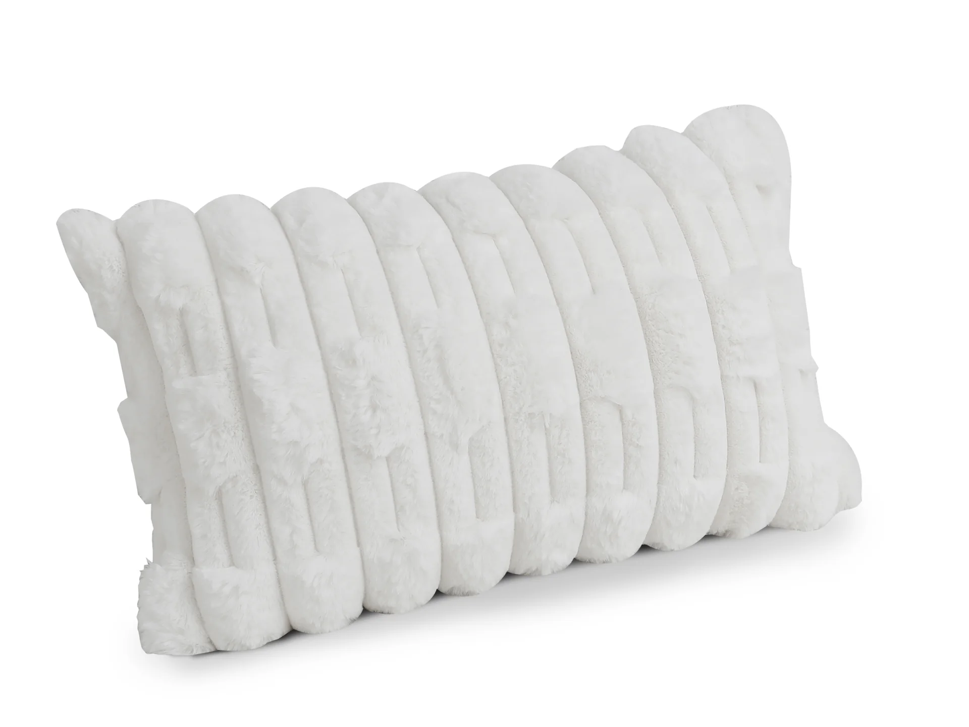 Textured Cushion White 30x50cm