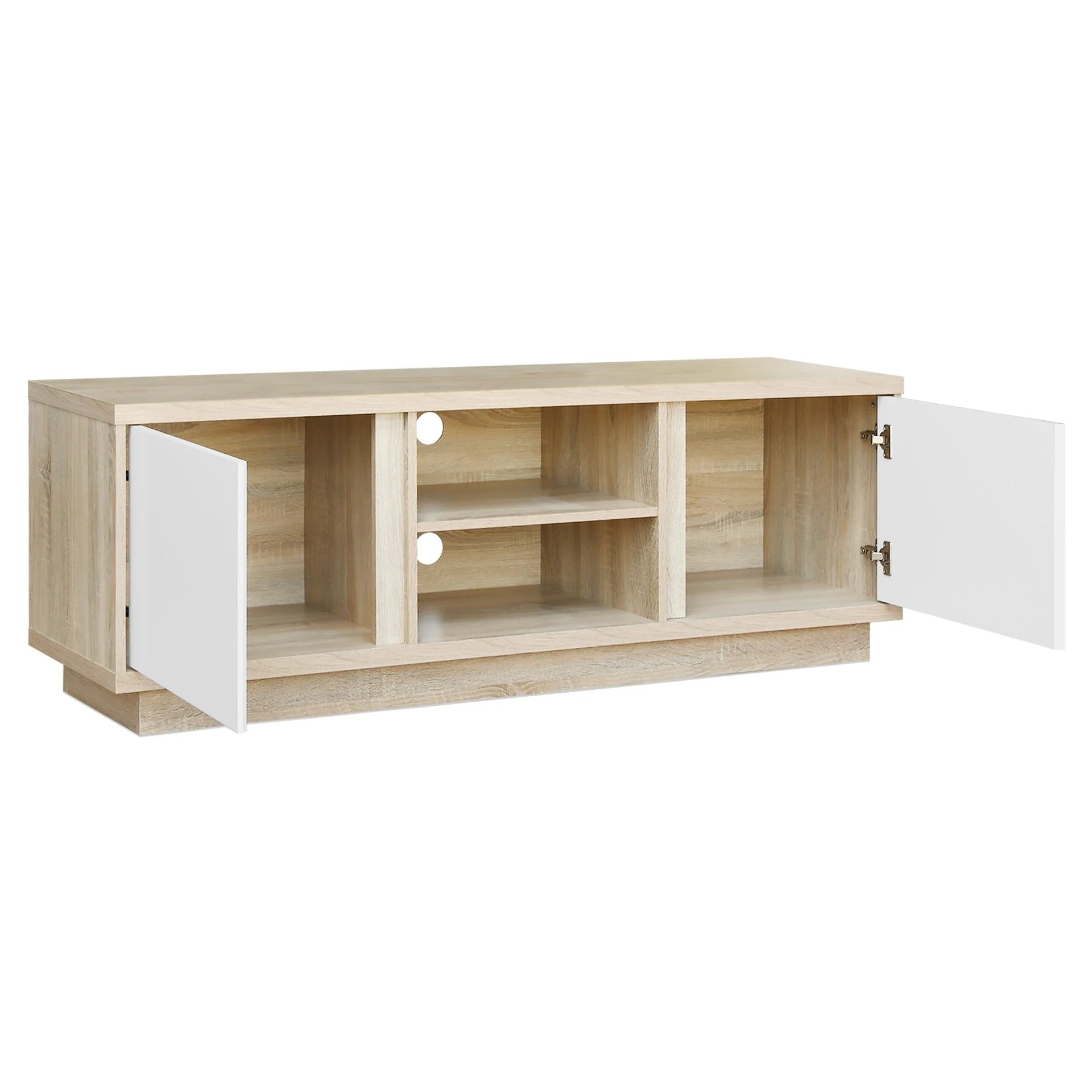 Thames 1.5m Entertainment Unit - Oak + White - Image 10