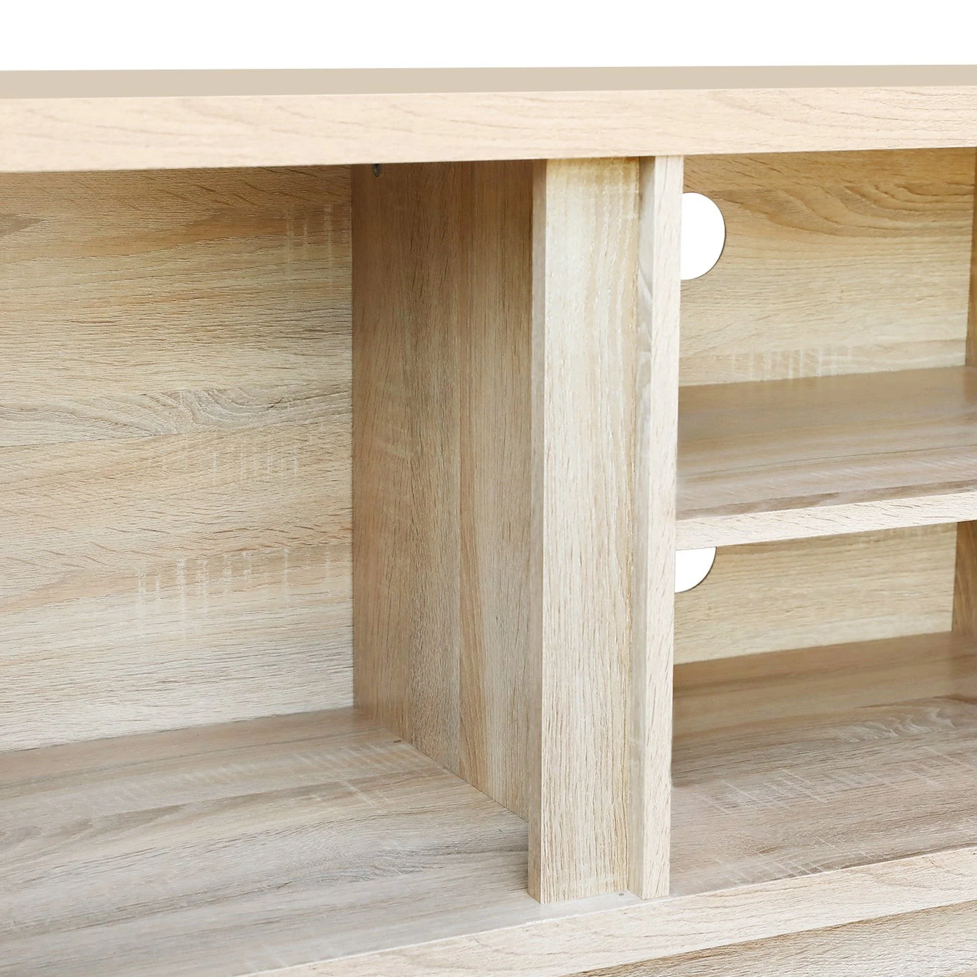 Thames 1.5m Entertainment Unit - Oak + White - Image 11