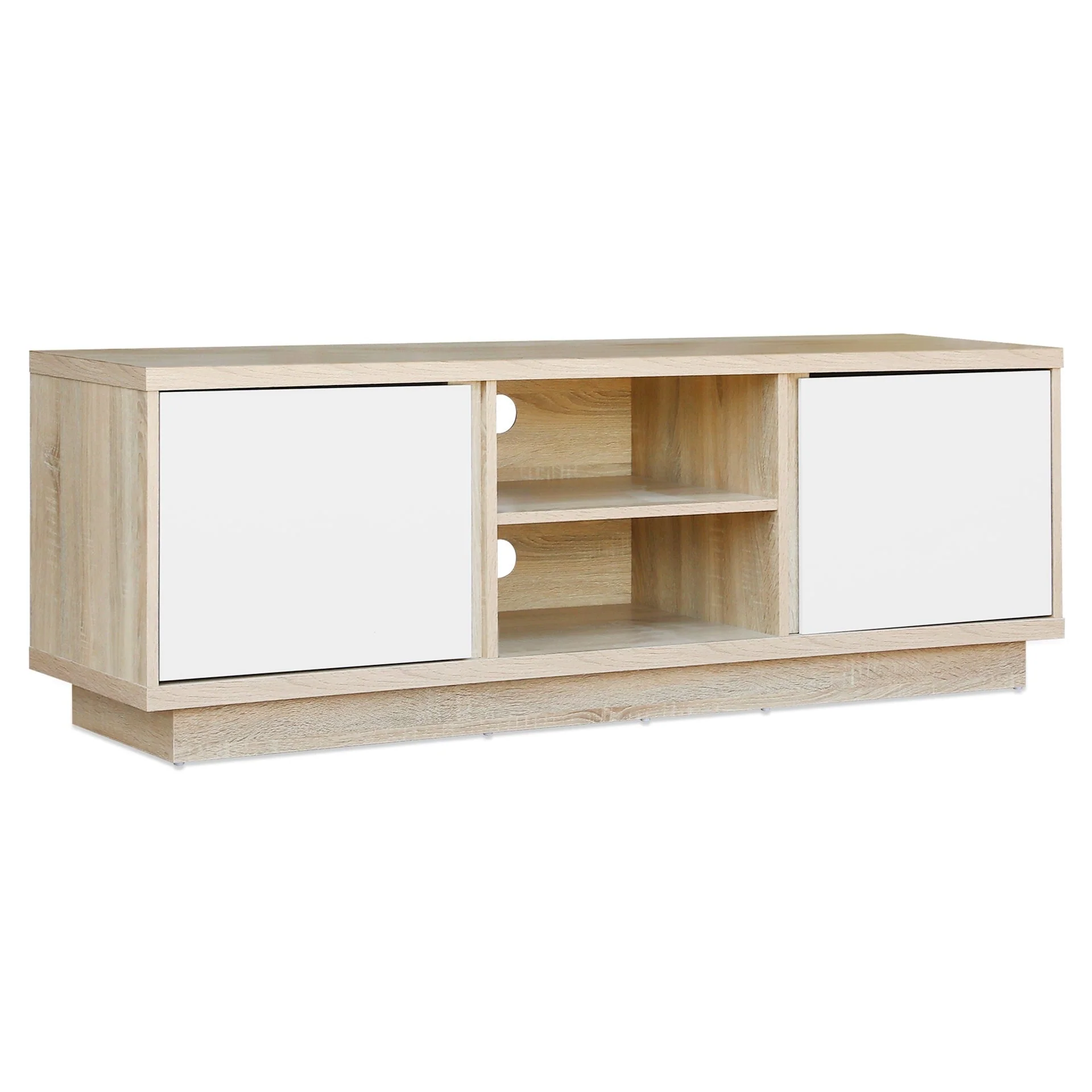 Thames 1.5m Entertainment Unit - Oak + White - Image 8