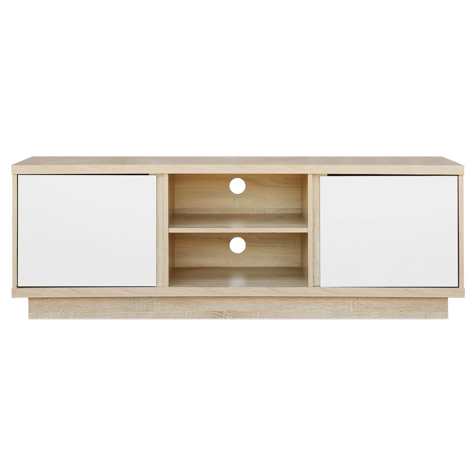 Thames 1.5m Entertainment Unit - Oak + White - Image 9