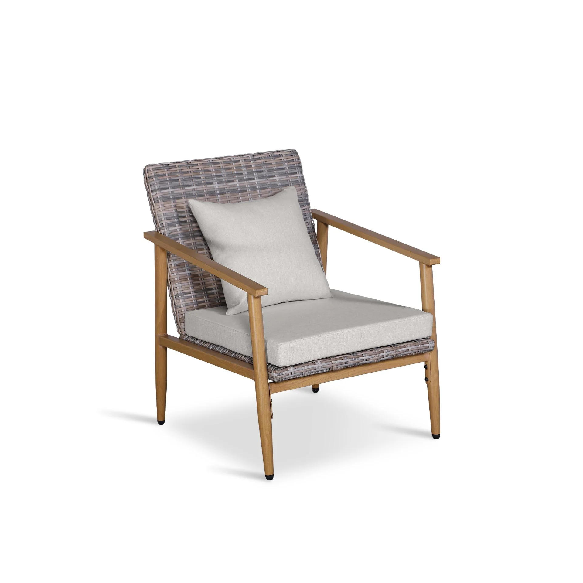 Thasos 4 Piece Outdoor Sofa Set - Light Grey - Image 6
