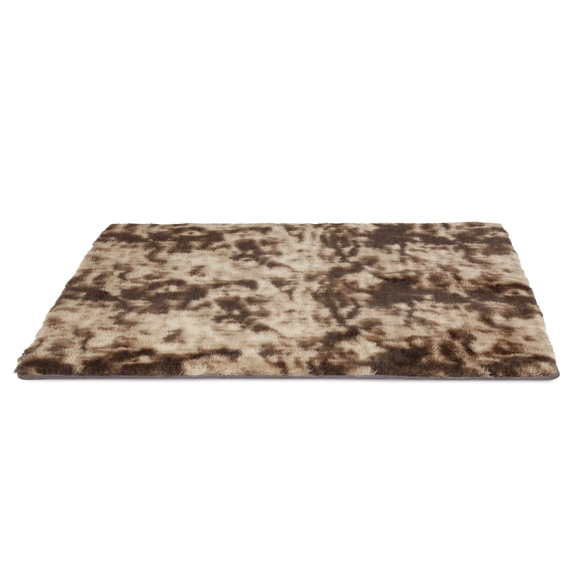 Thick Soft Shaggy Rug Brown 140x200cm - Image 2