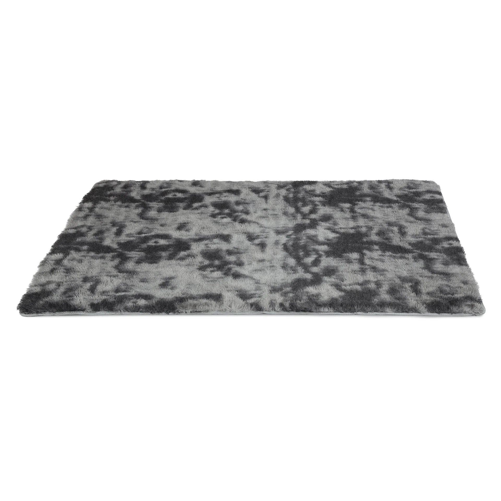 Thick Soft Shaggy Rug Dark Grey 140x200cm - Image 2