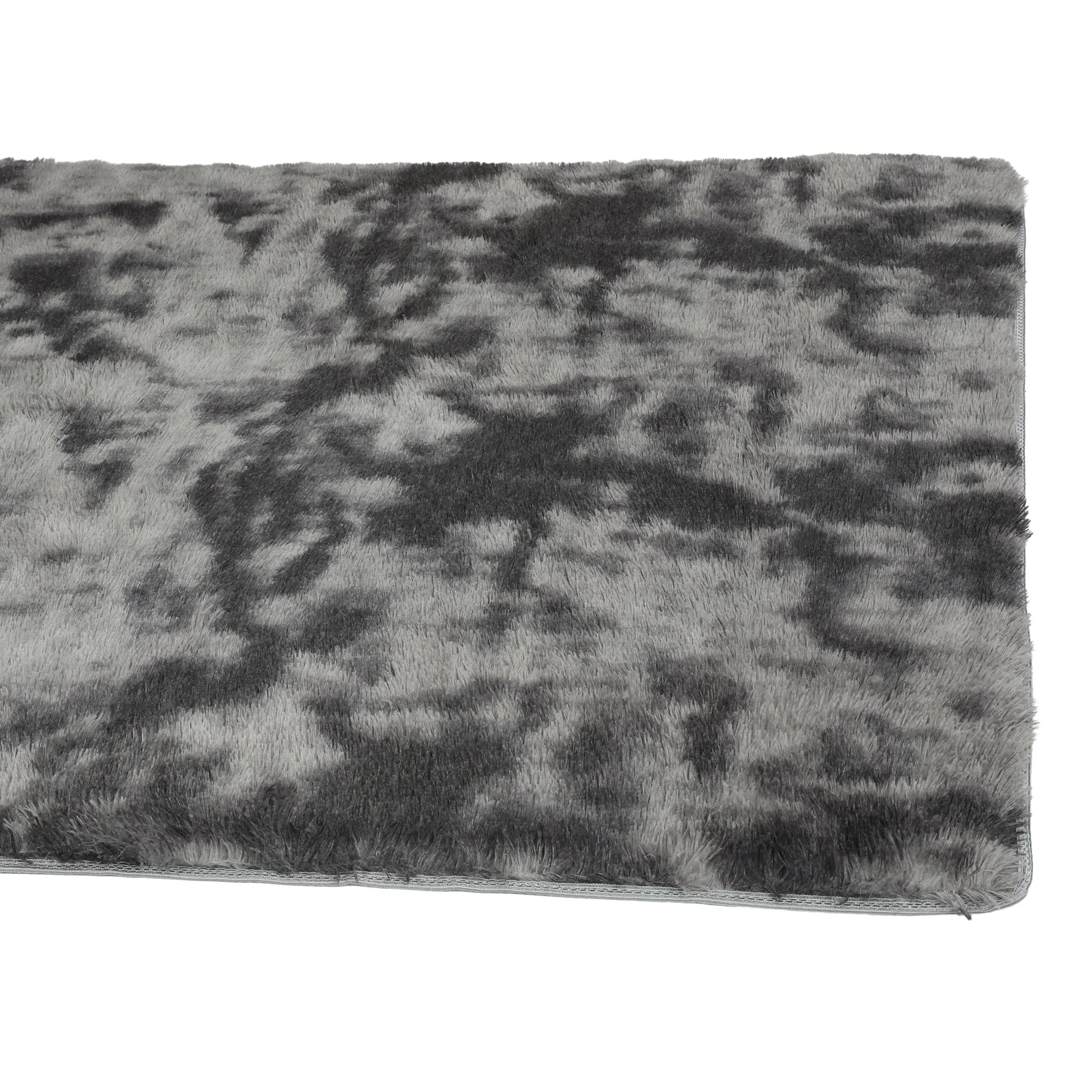 Thick Soft Shaggy Rug Dark Grey 140x200cm - Image 4