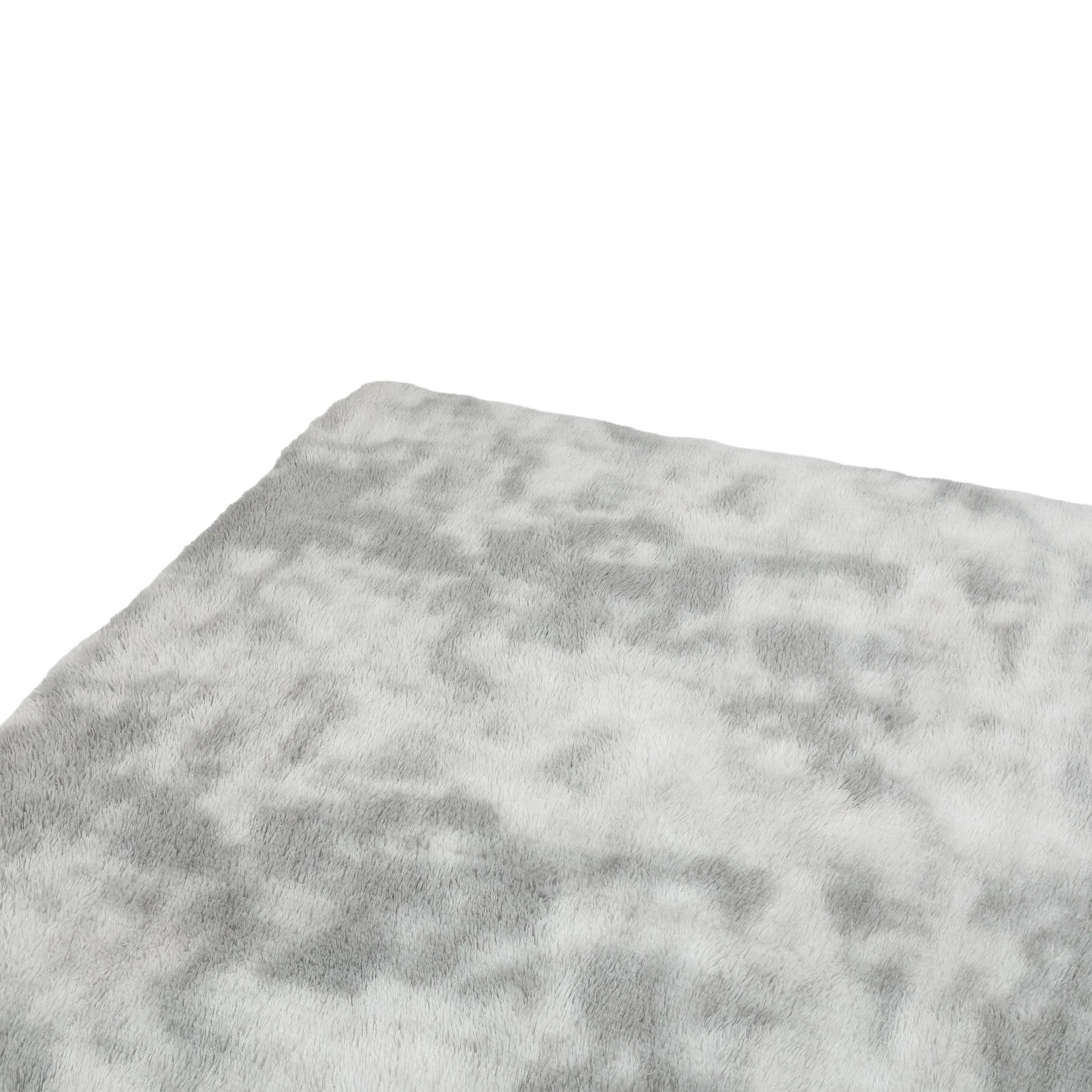 Thick Soft Shaggy Rug Light Grey 140x200cm - Image 4