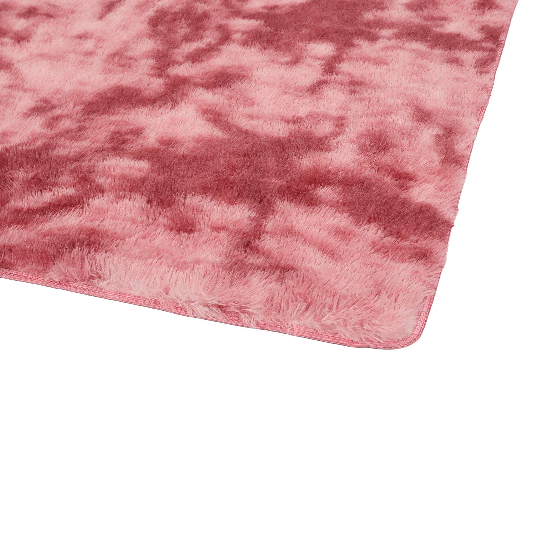 Thick Soft Shaggy Rug Pink 120x160cm - Image 3