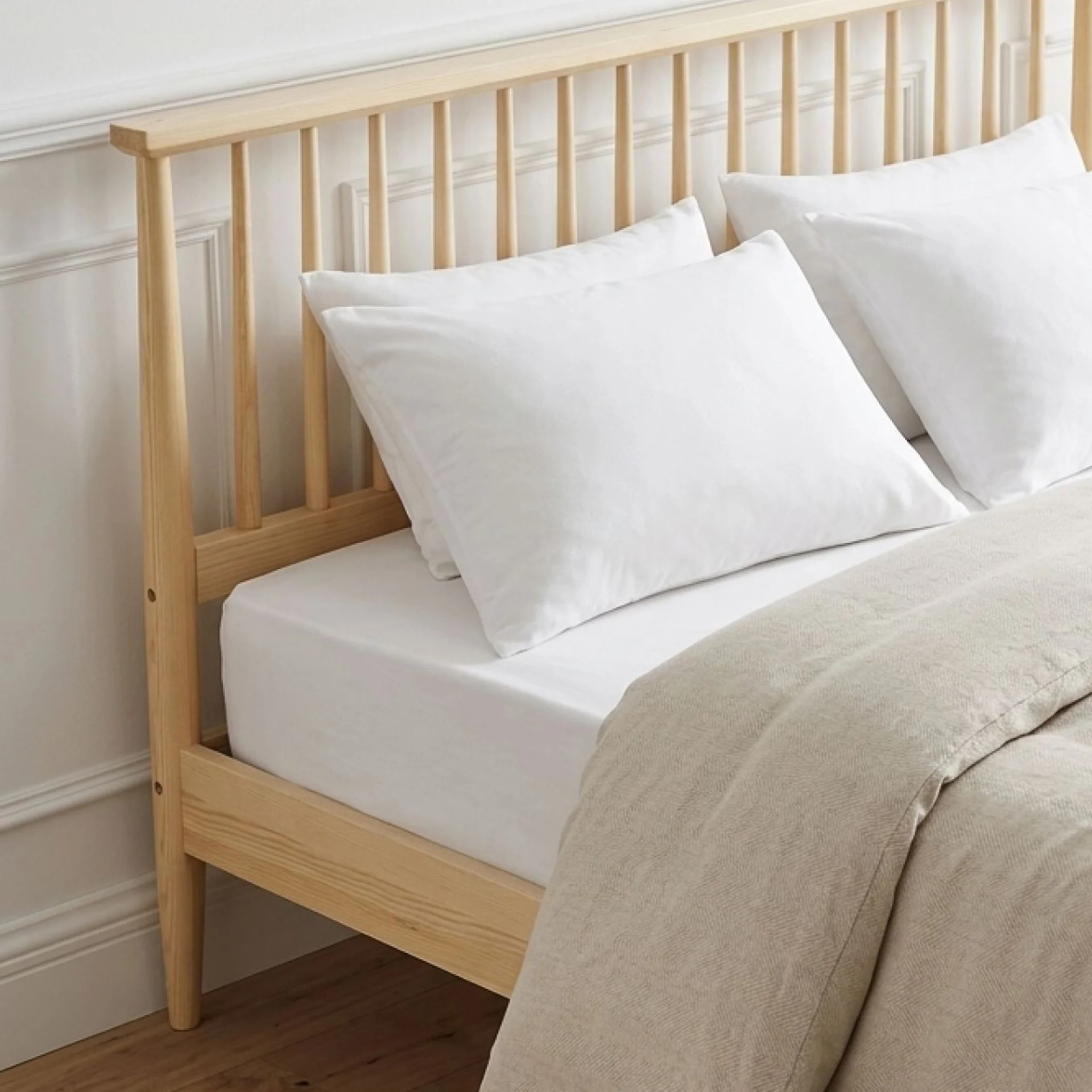Tolmount Double Wooden Bed Frame - Light Oak - Image 5