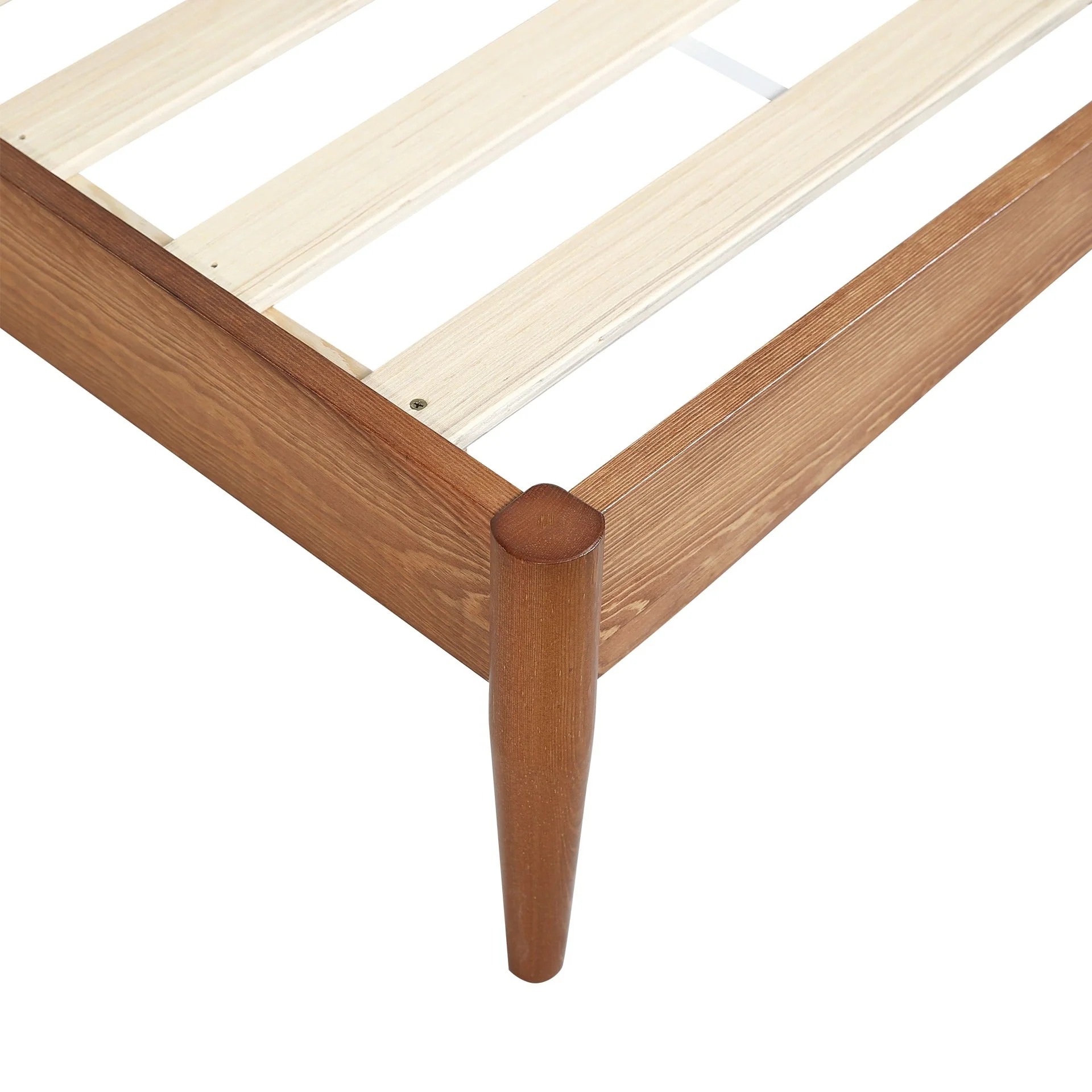 Tolmount Double Wooden Bed Frame - Walnut - Image 9