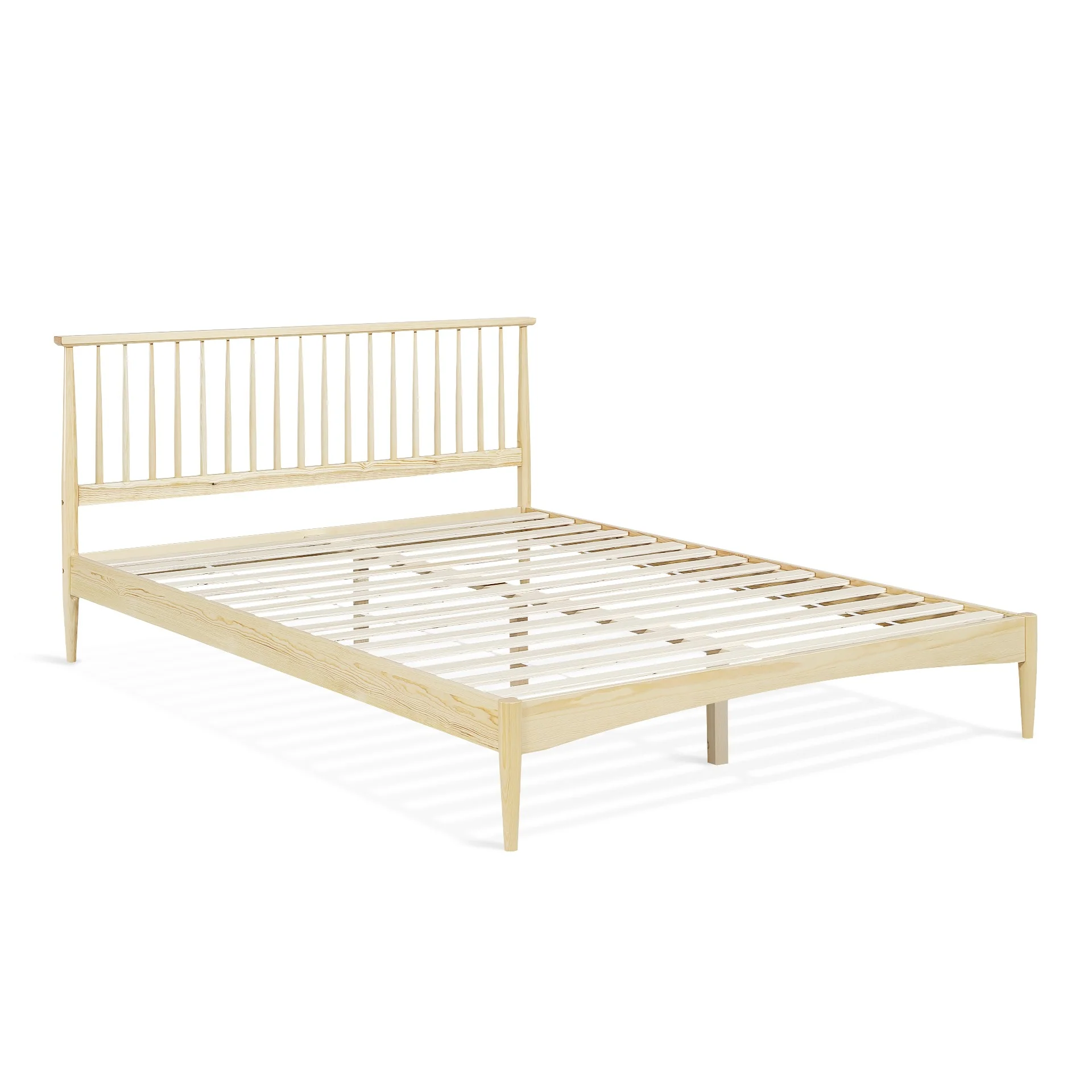 Tolmount Queen Wooden Bed Frame - Light Oak - Image 6