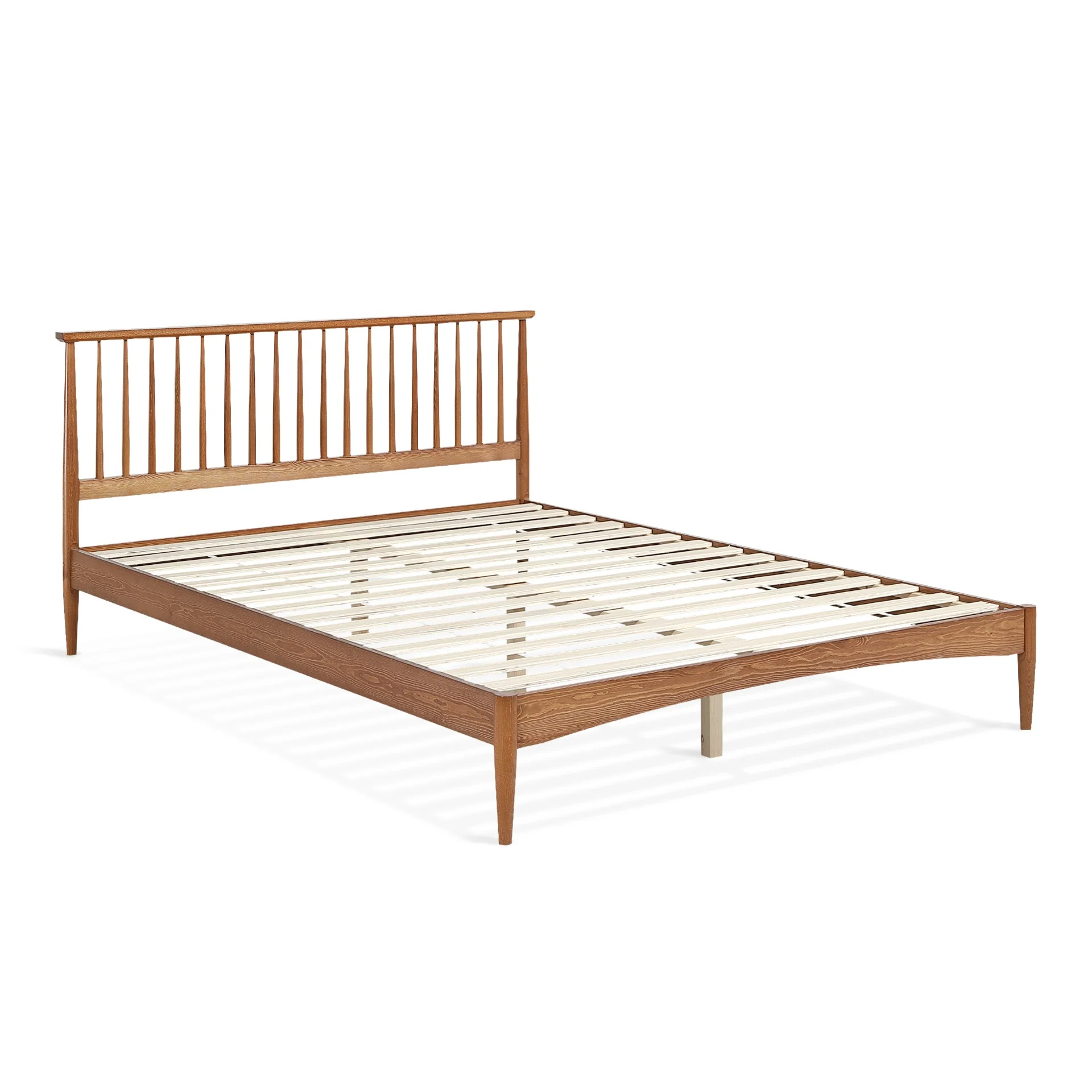 Tolmount Queen Wooden Bed Frame - Walnut - Image 4