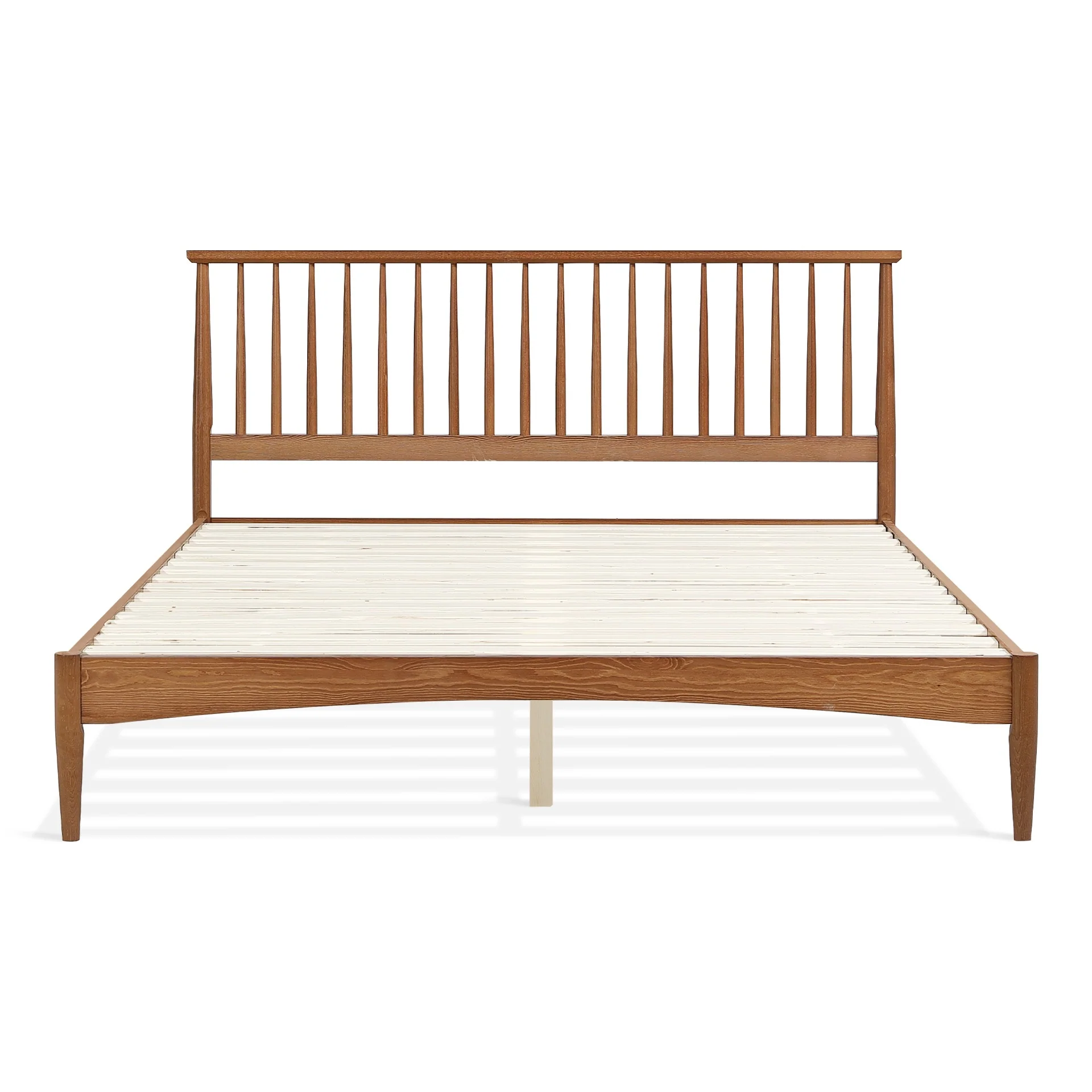 Tolmount Queen Wooden Bed Frame - Walnut - Image 5