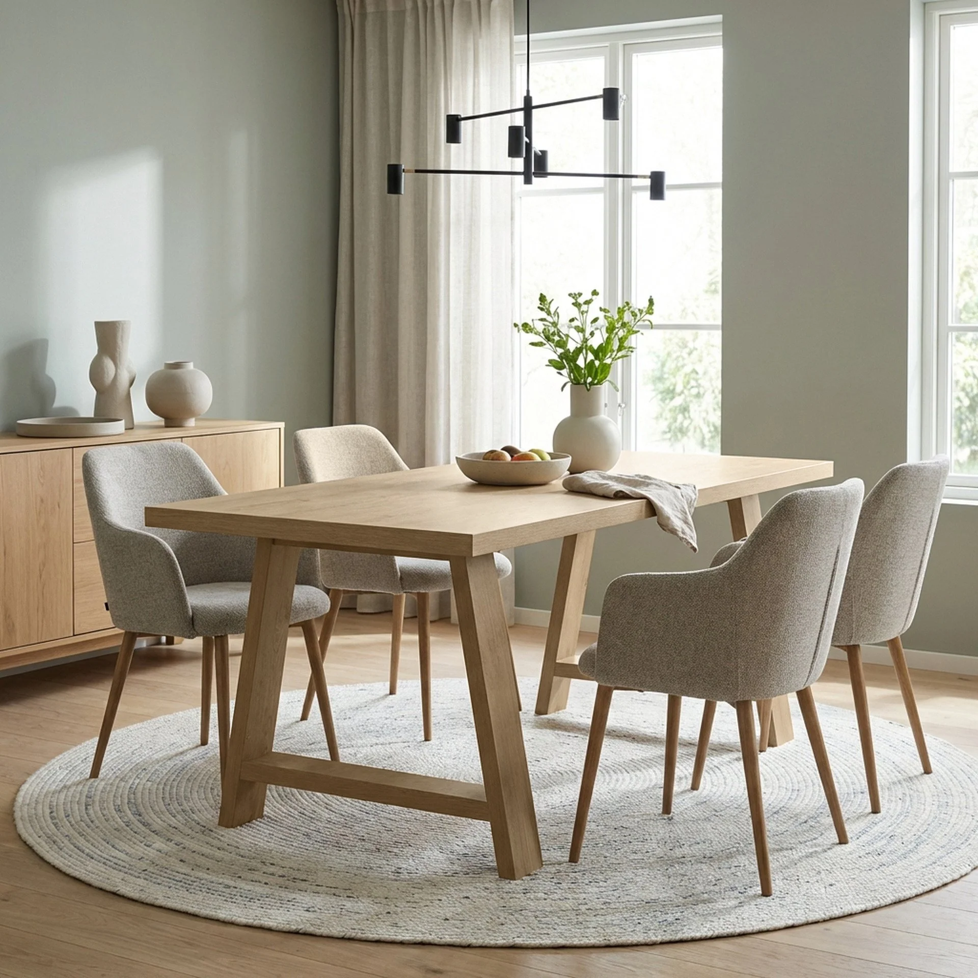 Tommie Dining Table Rectangle 180 x 85.5cm - Oak - Image 5