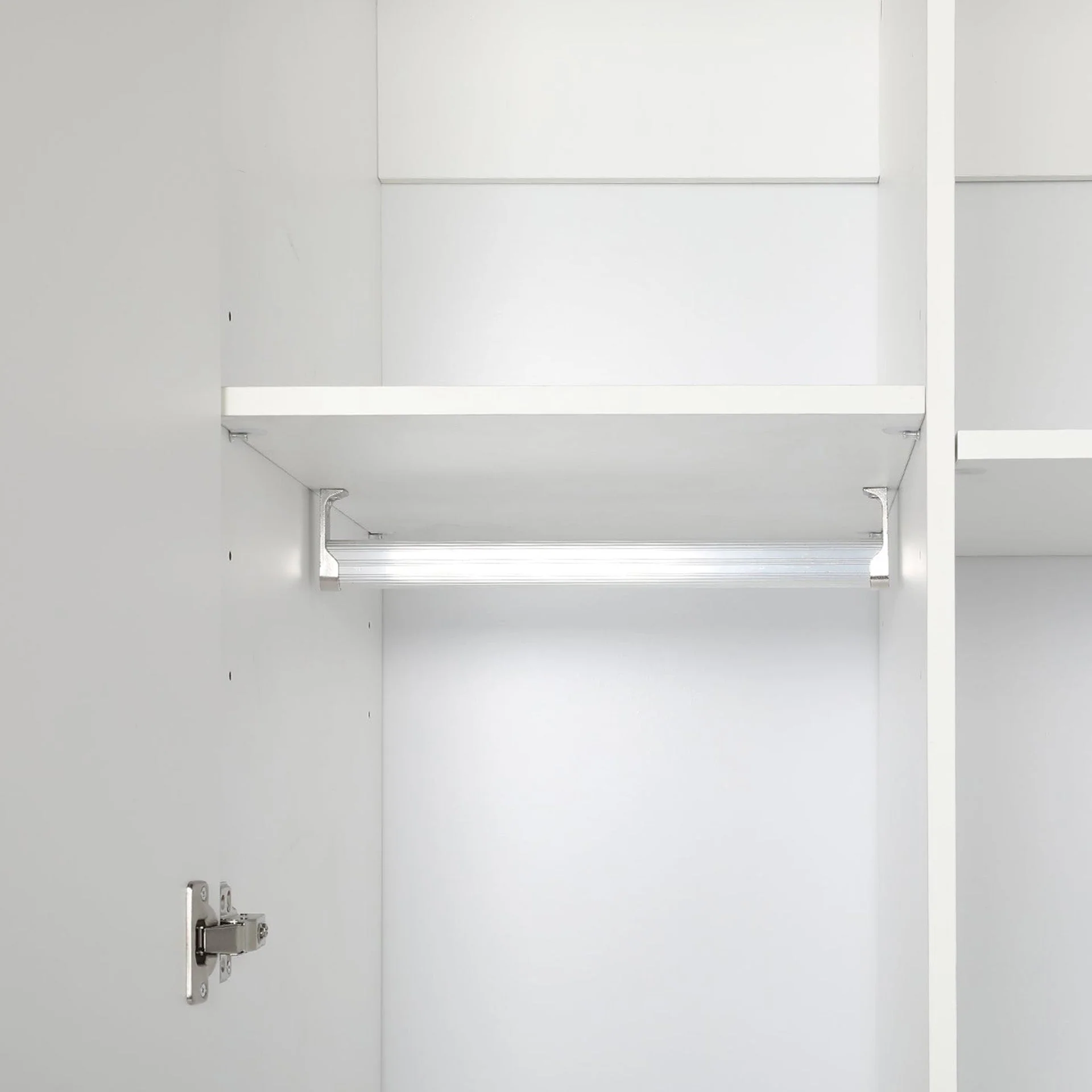 Tongass 2 Door Wardrobe with 3 Drawers - White - Image 12