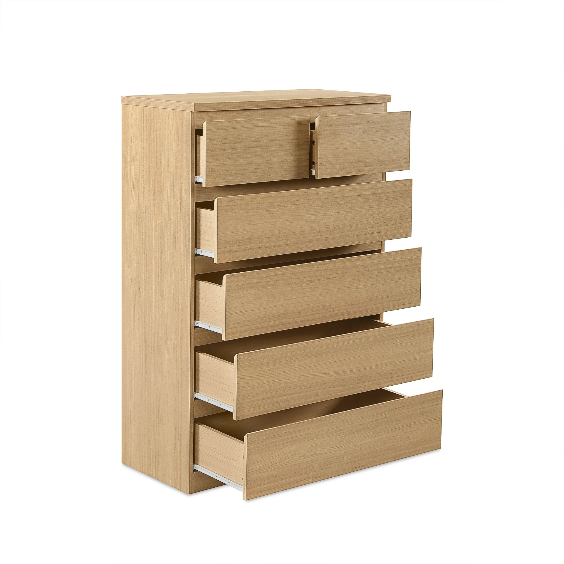 Tongass 6 Drawer Tallboy - Oak - Image 6