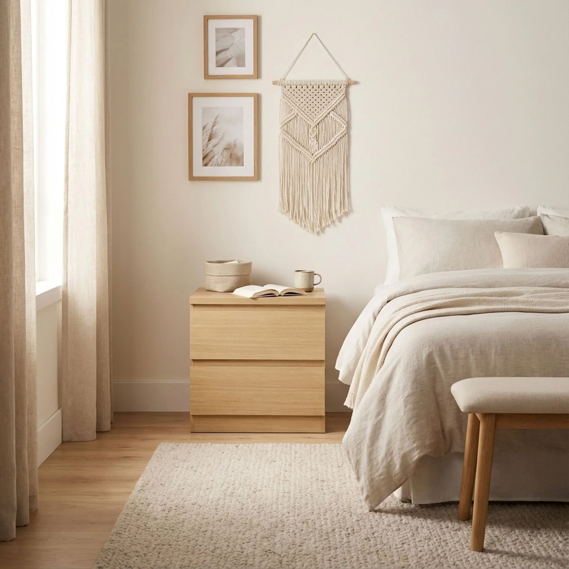 Tongass Bedside Table - Oak - Image 2