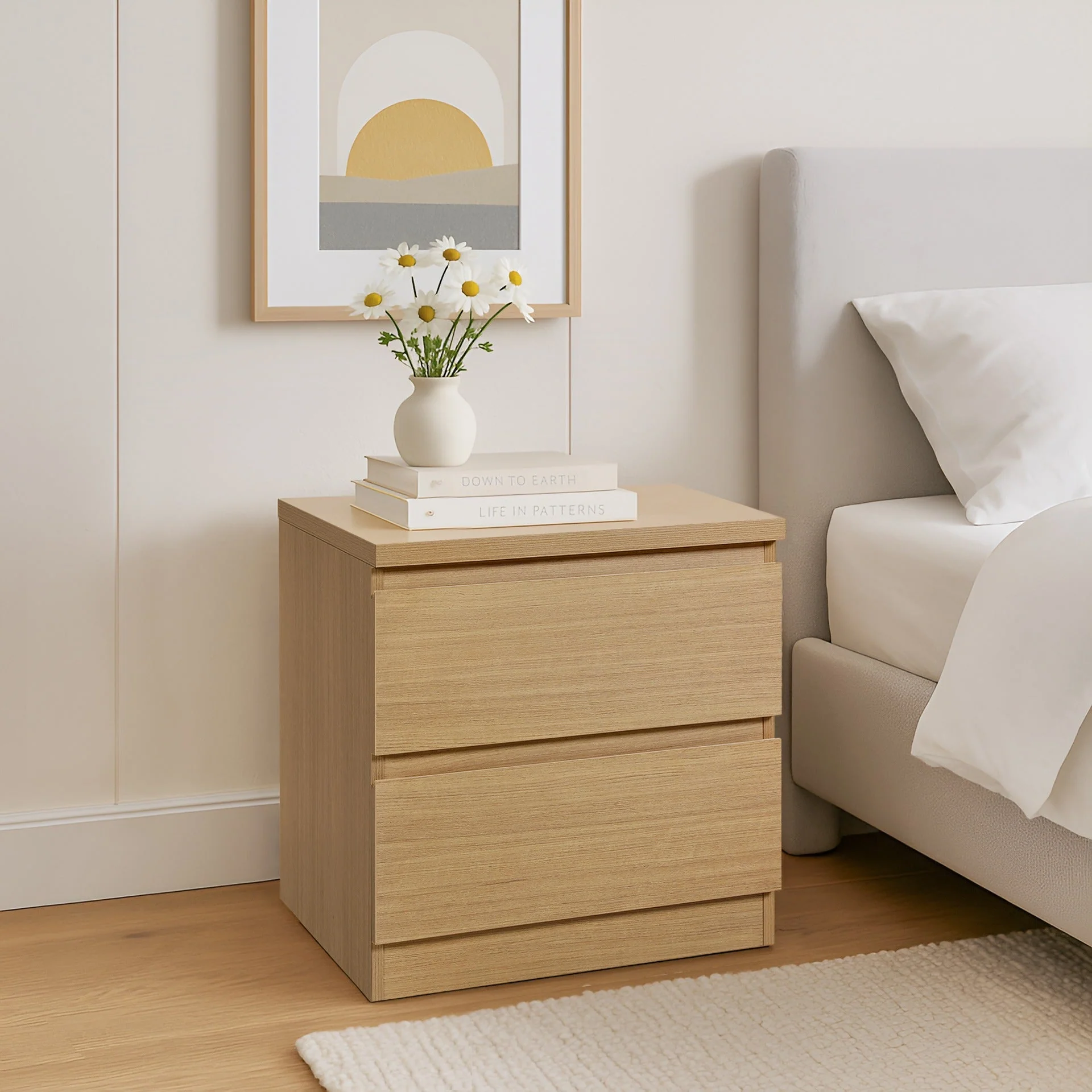 Tongass Bedside Table - Oak - Image 3