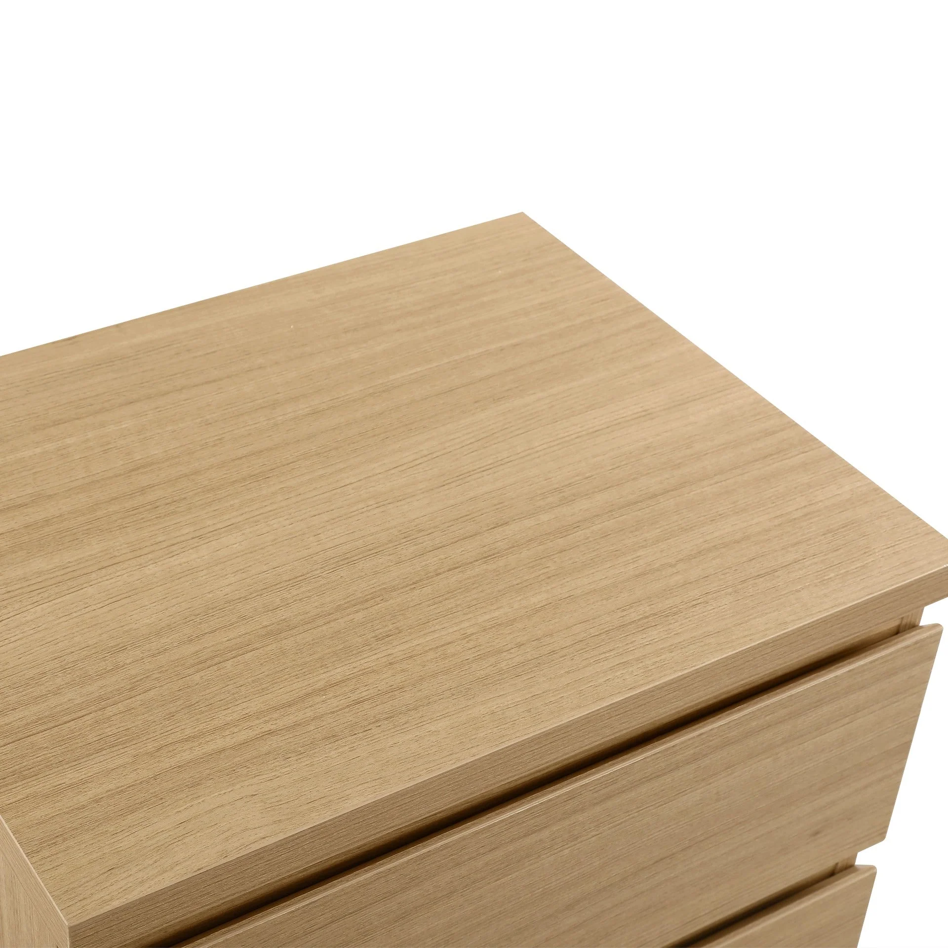 Tongass Bedside Table with 3 Drawers - Oak - Image 7