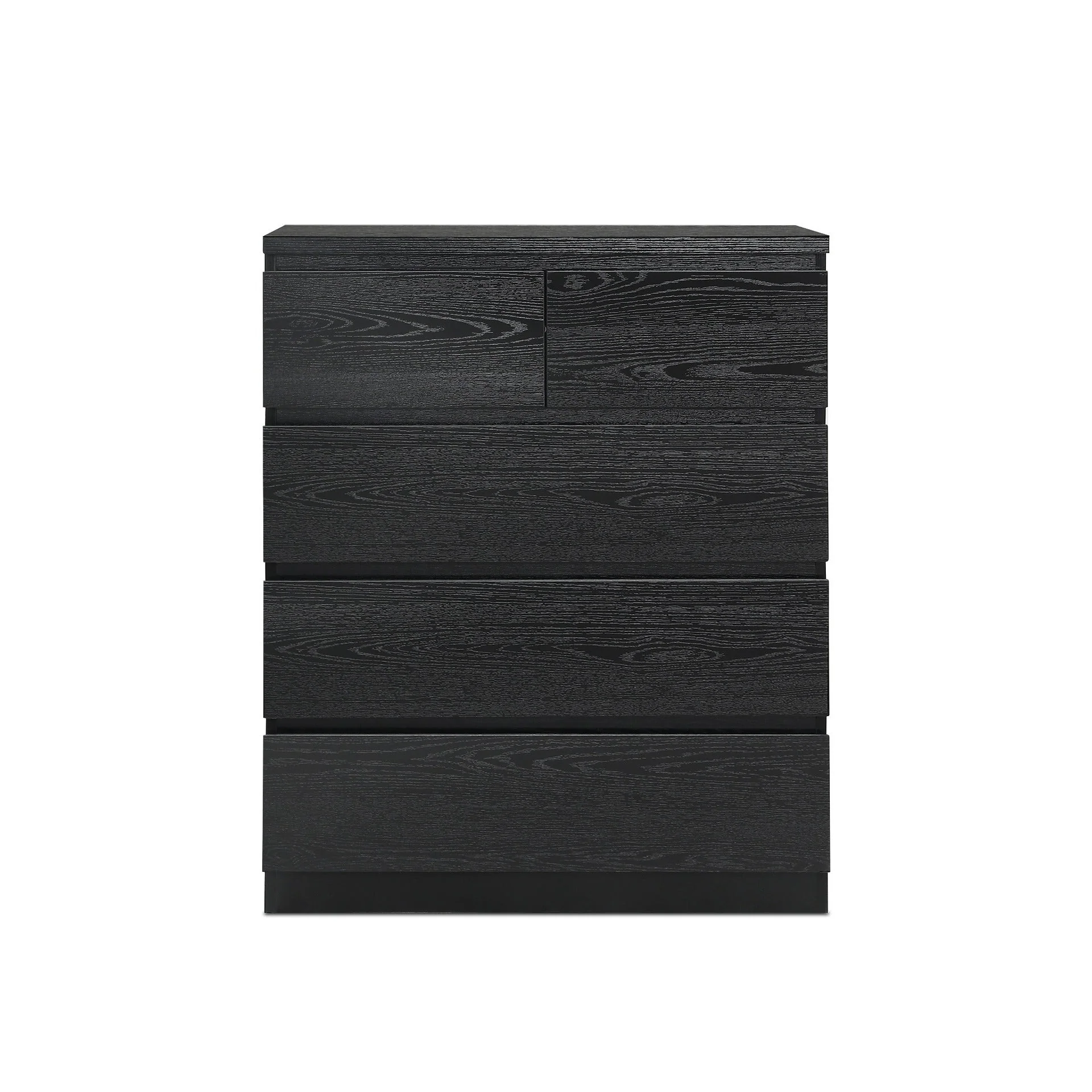 Tongass Wooden 5 Drawers Tallboy - Black - Image 7