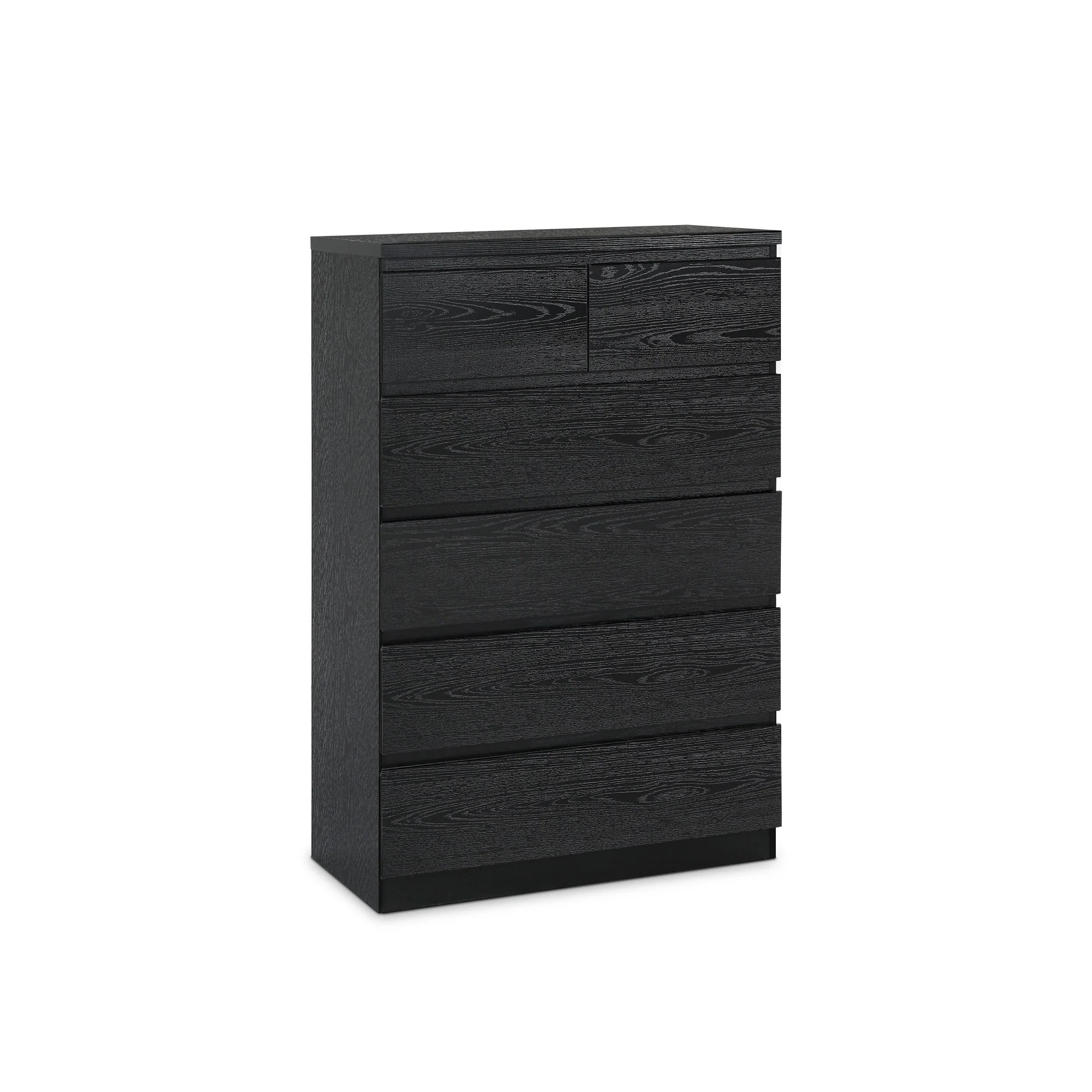 Tongass Wooden 6 Drawers Tallboy - Black - Image 10