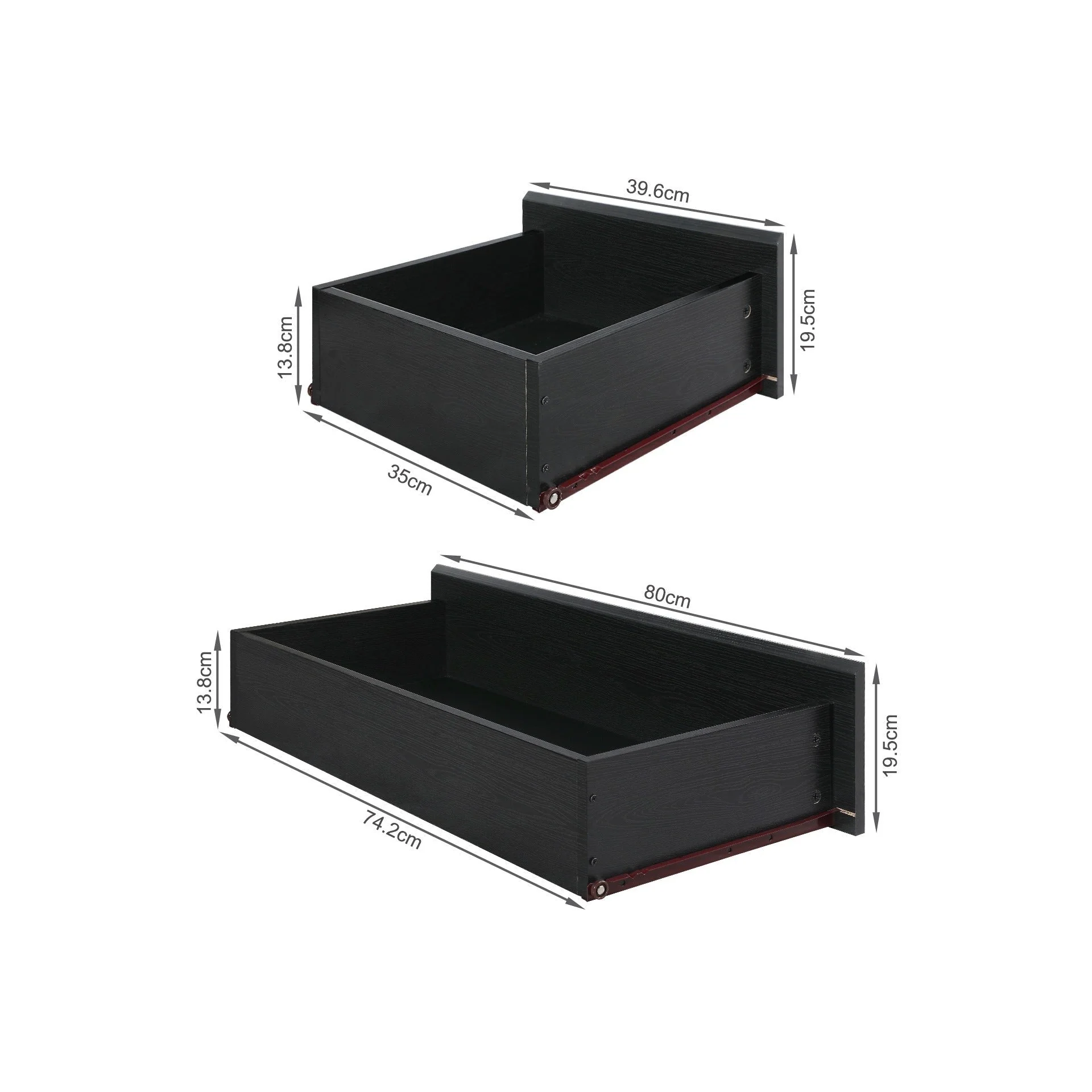Tongass Wooden 6 Drawers Tallboy - Black - Image 13