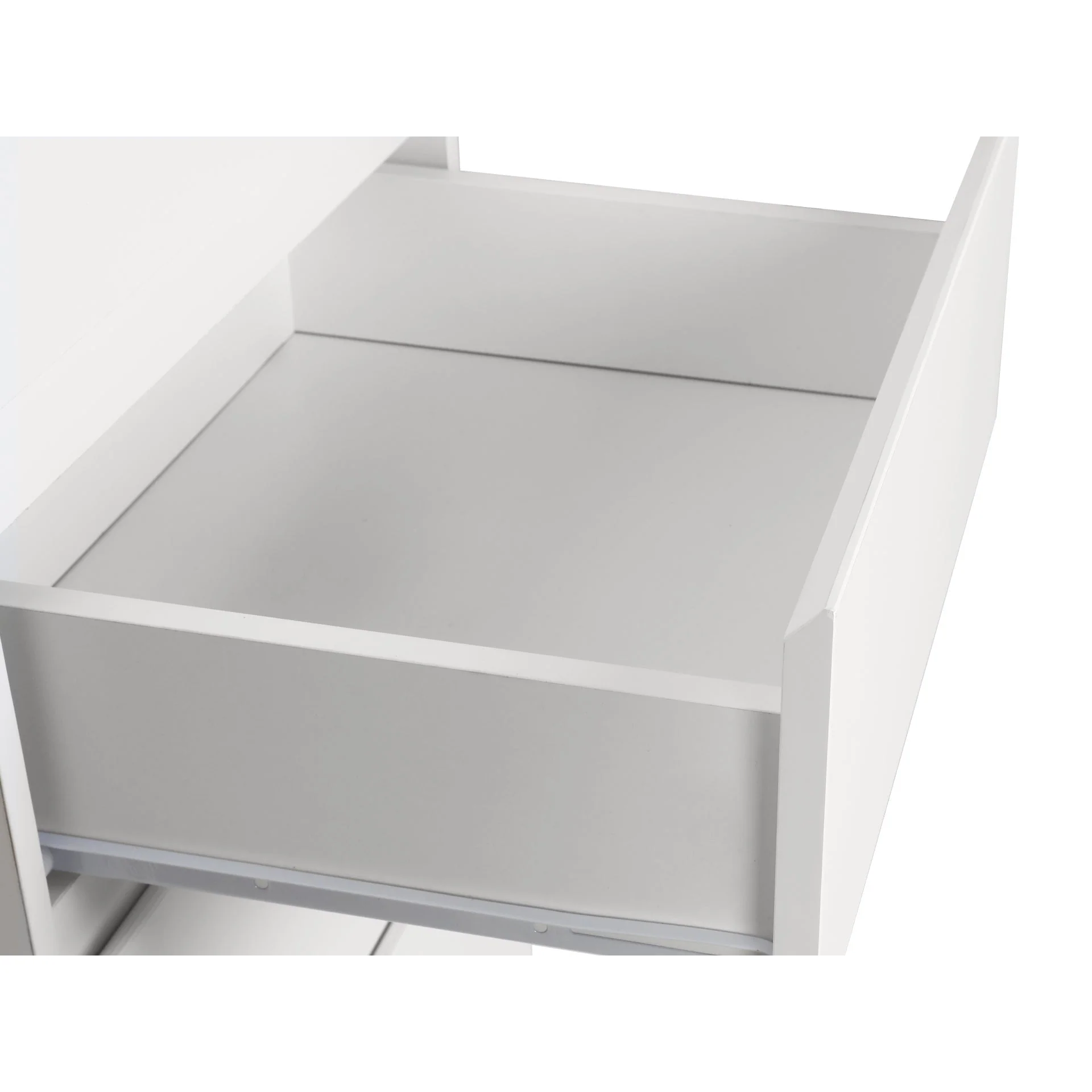 Tongass Wooden Slim Tallboy 6 Drawers - White - Image 8