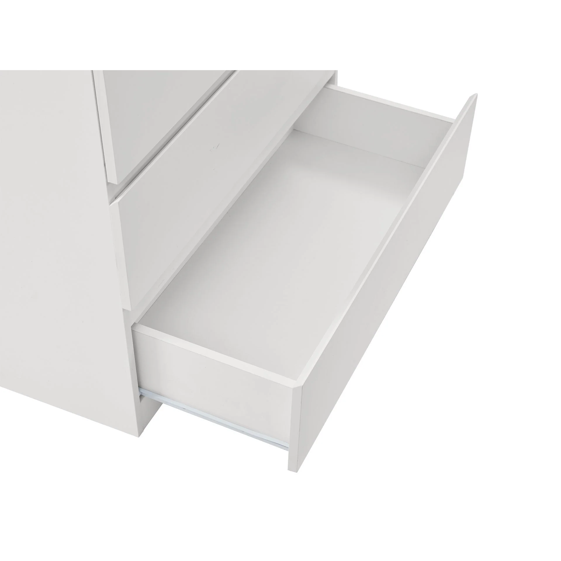 Tongass Wooden Tallboy 4 Drawers - White - Image 11