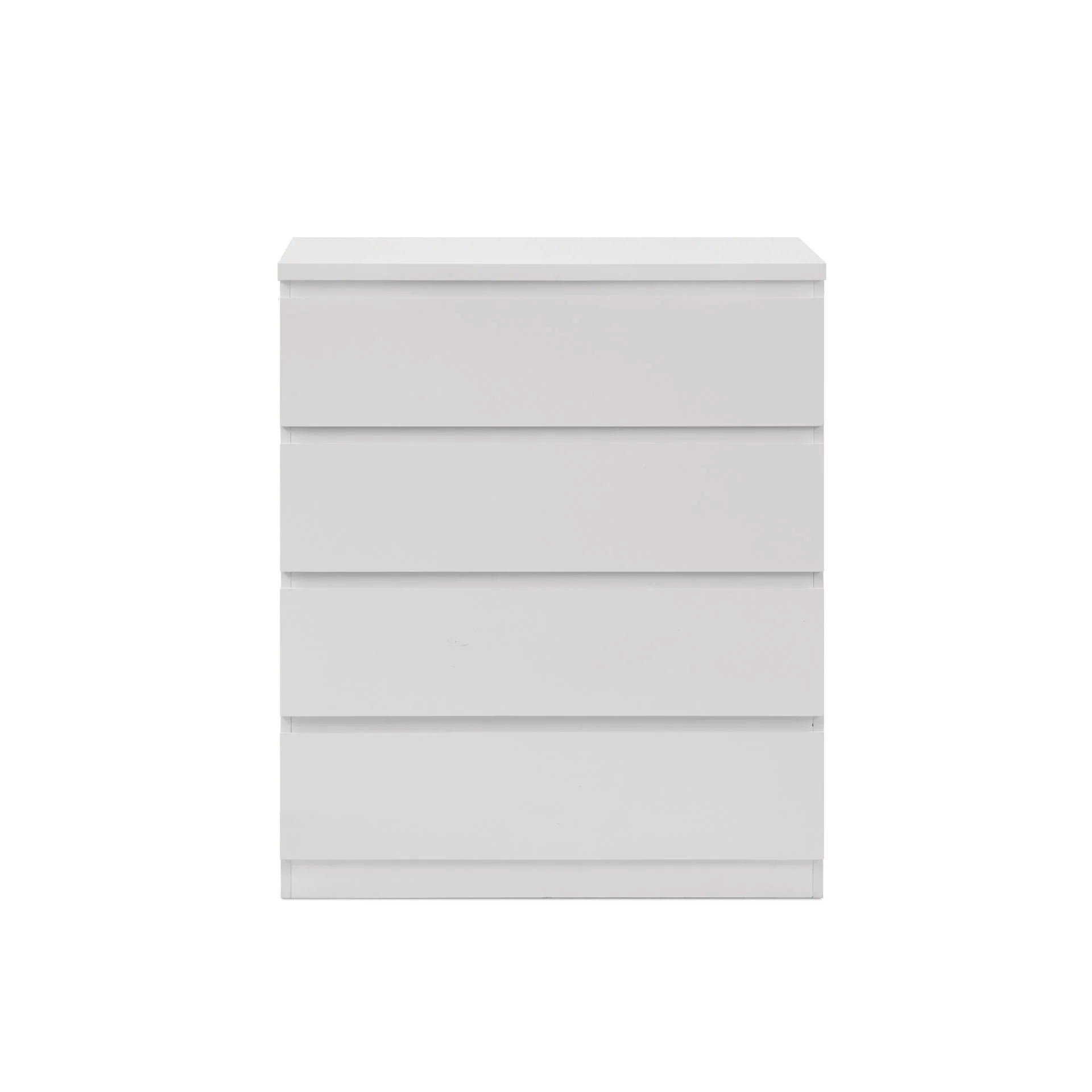 Tongass Wooden Tallboy 4 Drawers - White - Image 8