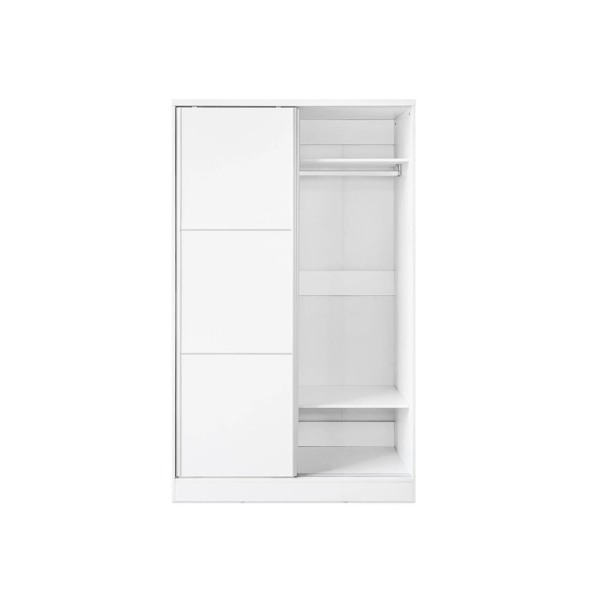 Tonto 120cm Wardrobe With Sliding Doors - White - Image 8
