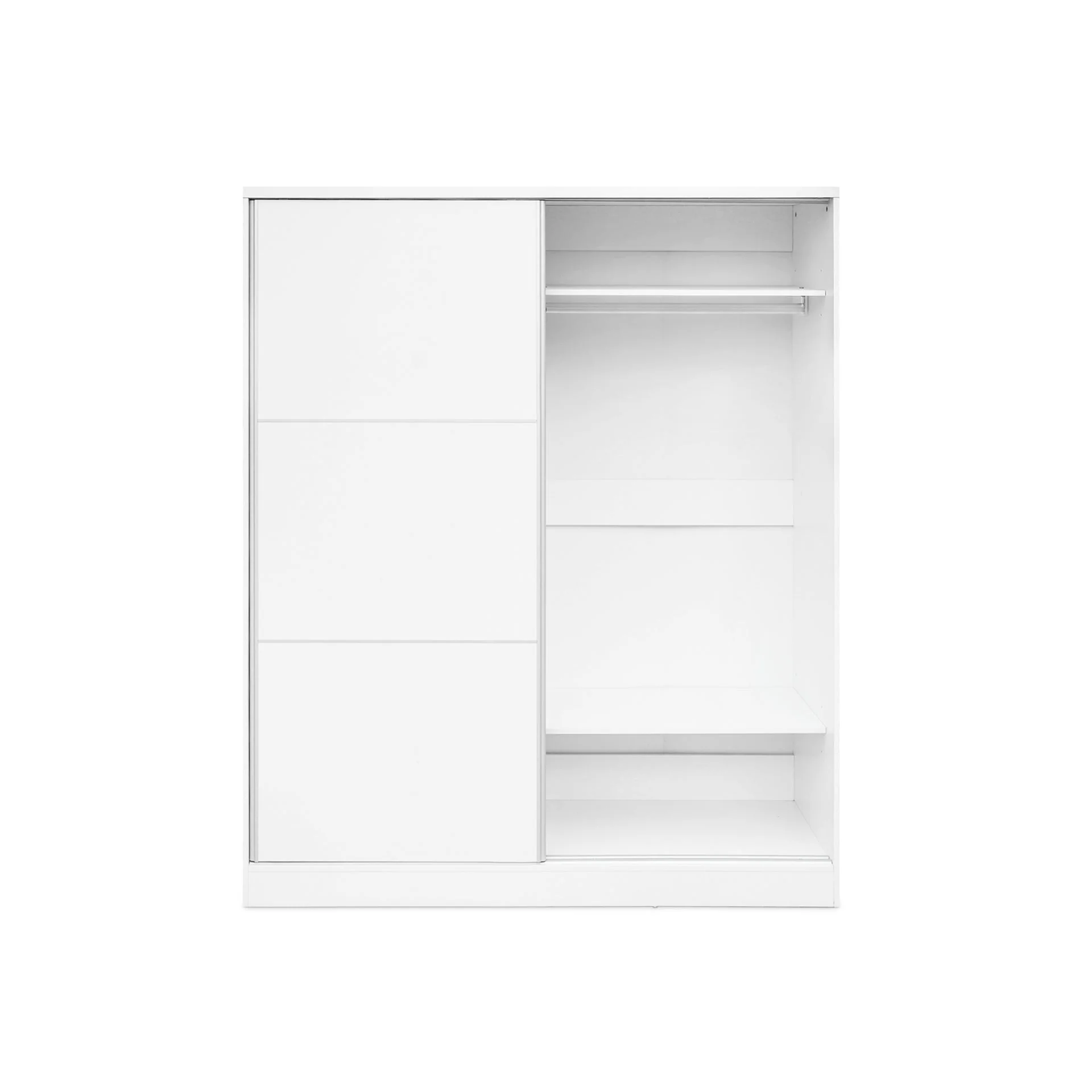 Tonto 160cm Wardrobe With Sliding Doors - White - Image 7