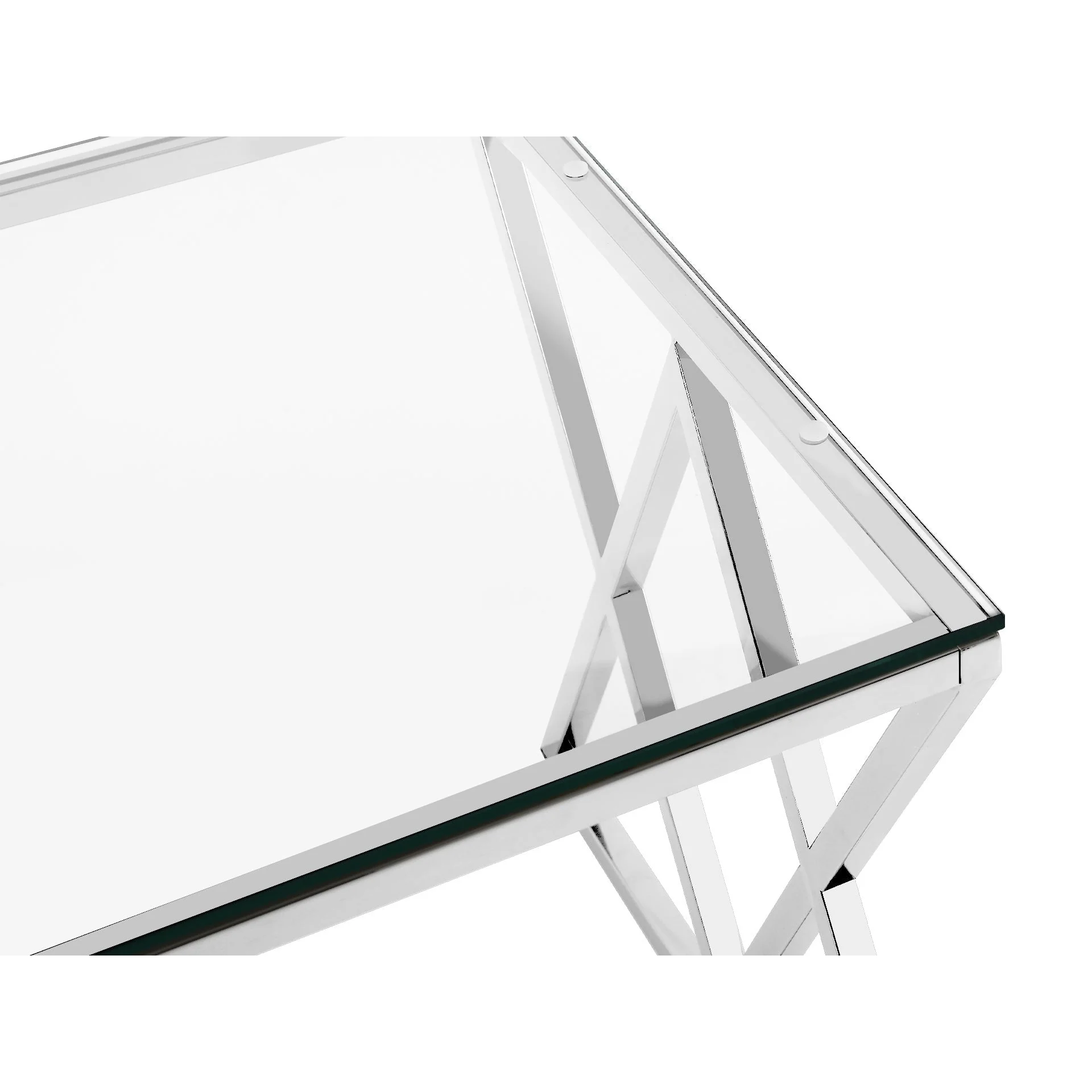 Tony Tempered Glass Square Coffee Table - Image 8