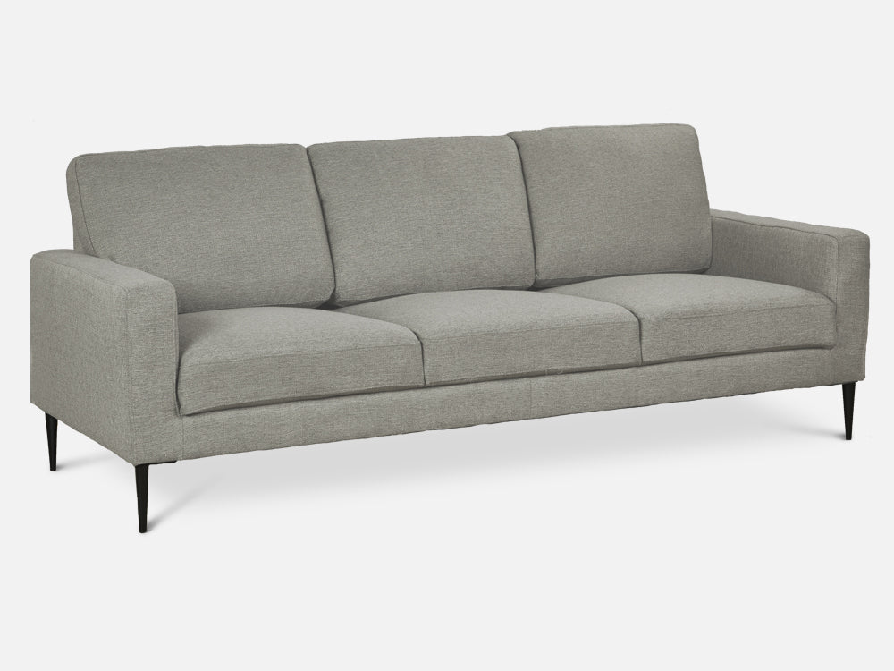 Toronto 2 Piece Sofa Set - Light Grey - Image 6