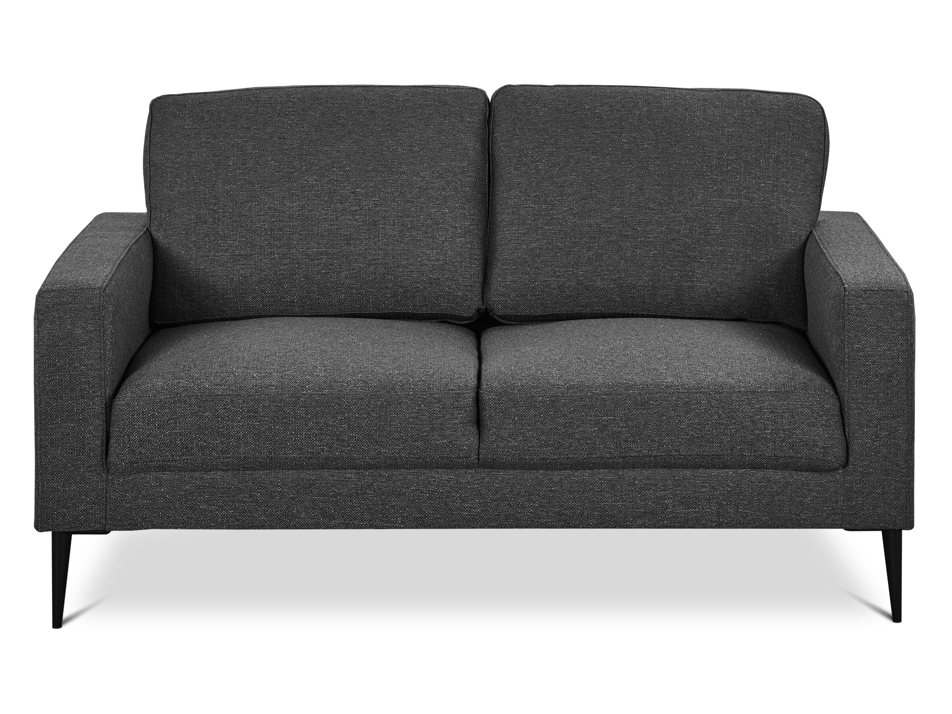 Toronto 2 Seater Fabric Sofa - Dark Grey - Image 3
