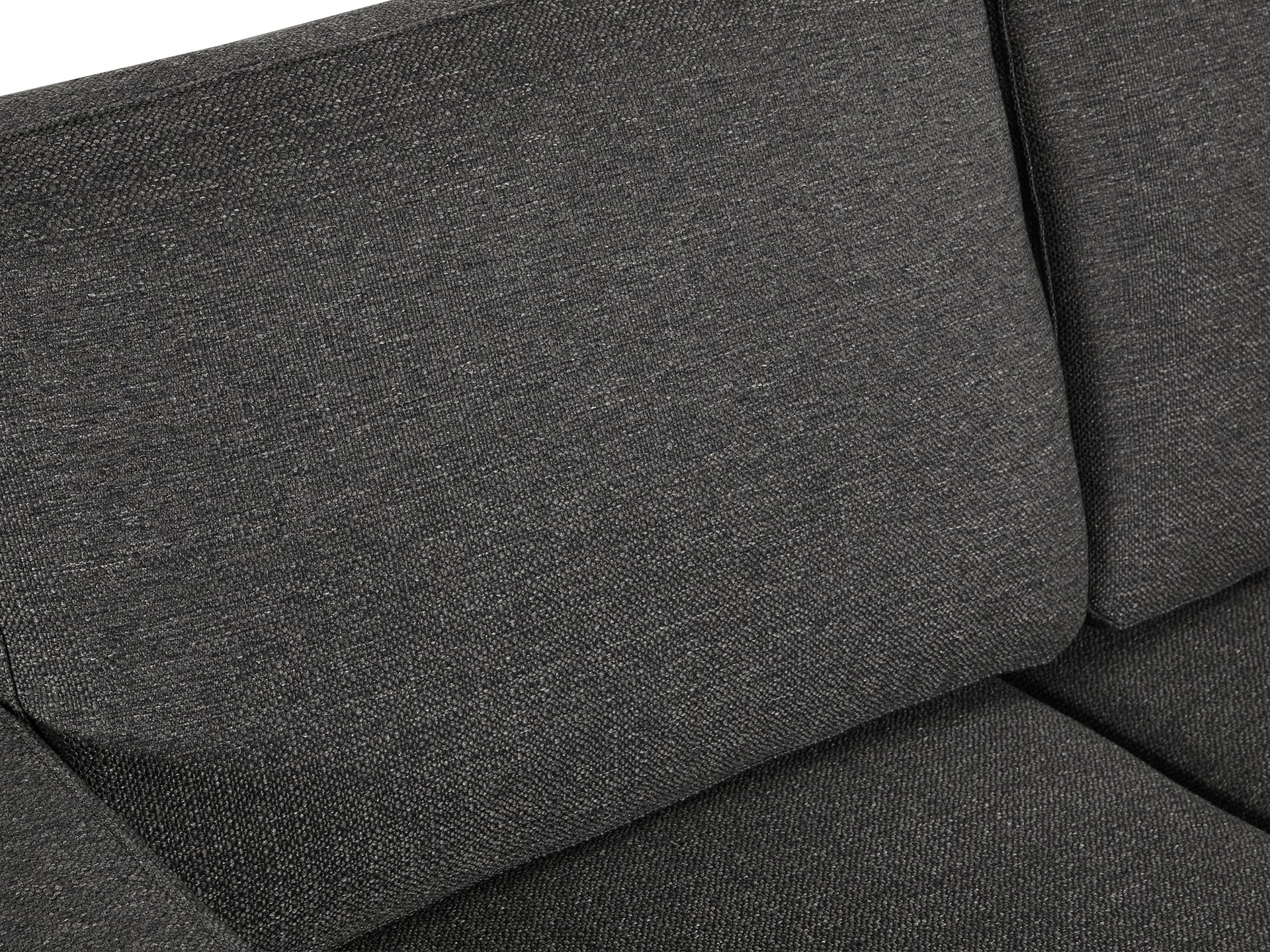 Toronto 2 Seater Fabric Sofa - Dark Grey - Image 4