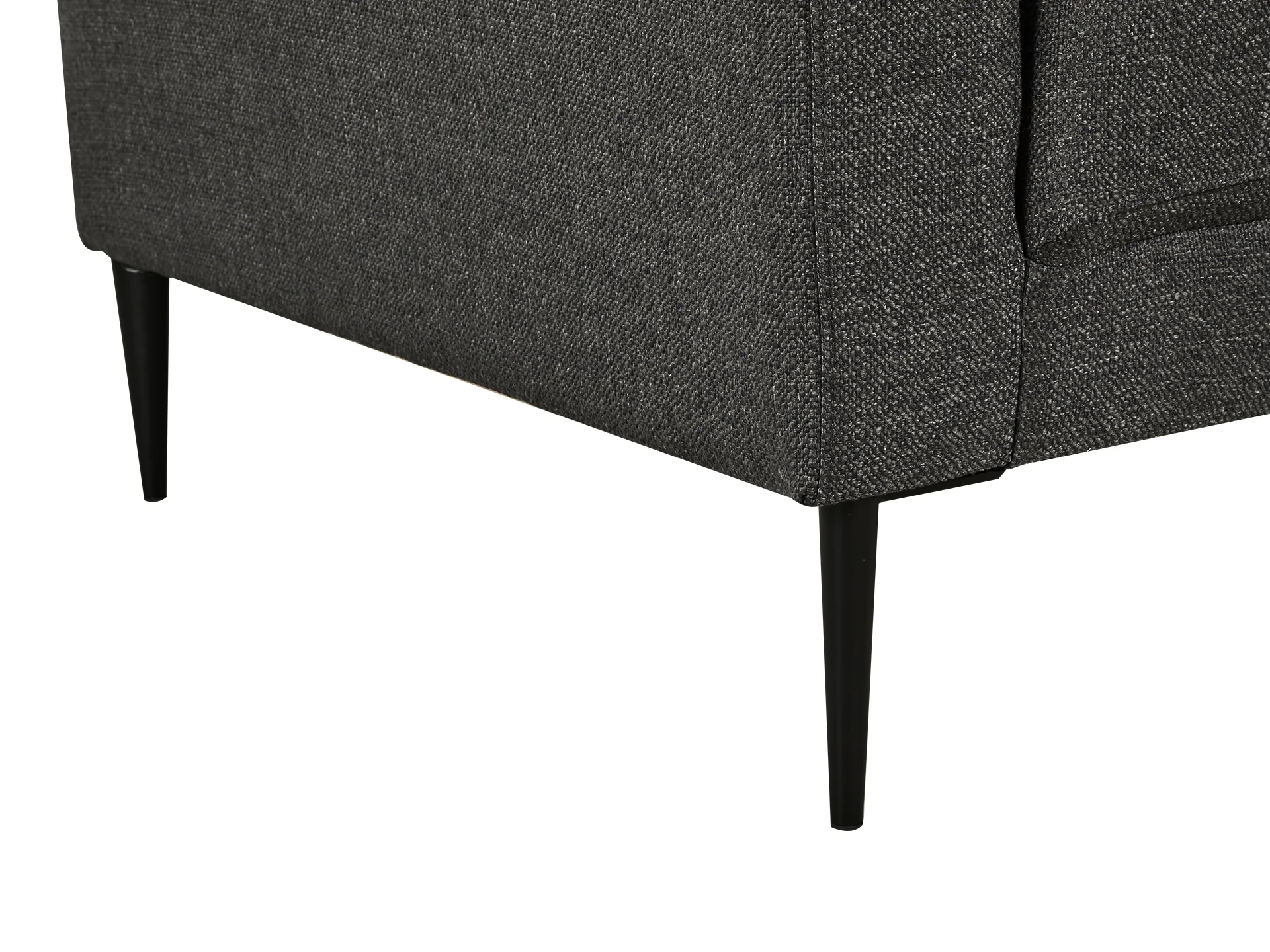 Toronto 2 Seater Fabric Sofa - Dark Grey - Image 6