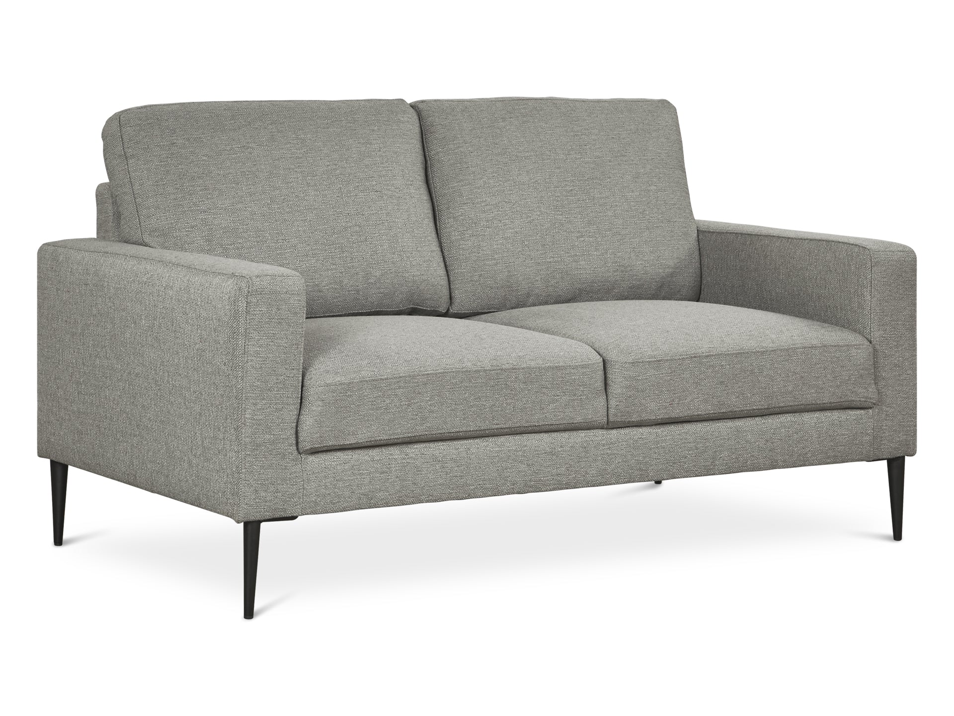 Toronto 2 Seater Fabric Sofa - Light Grey - Image 2